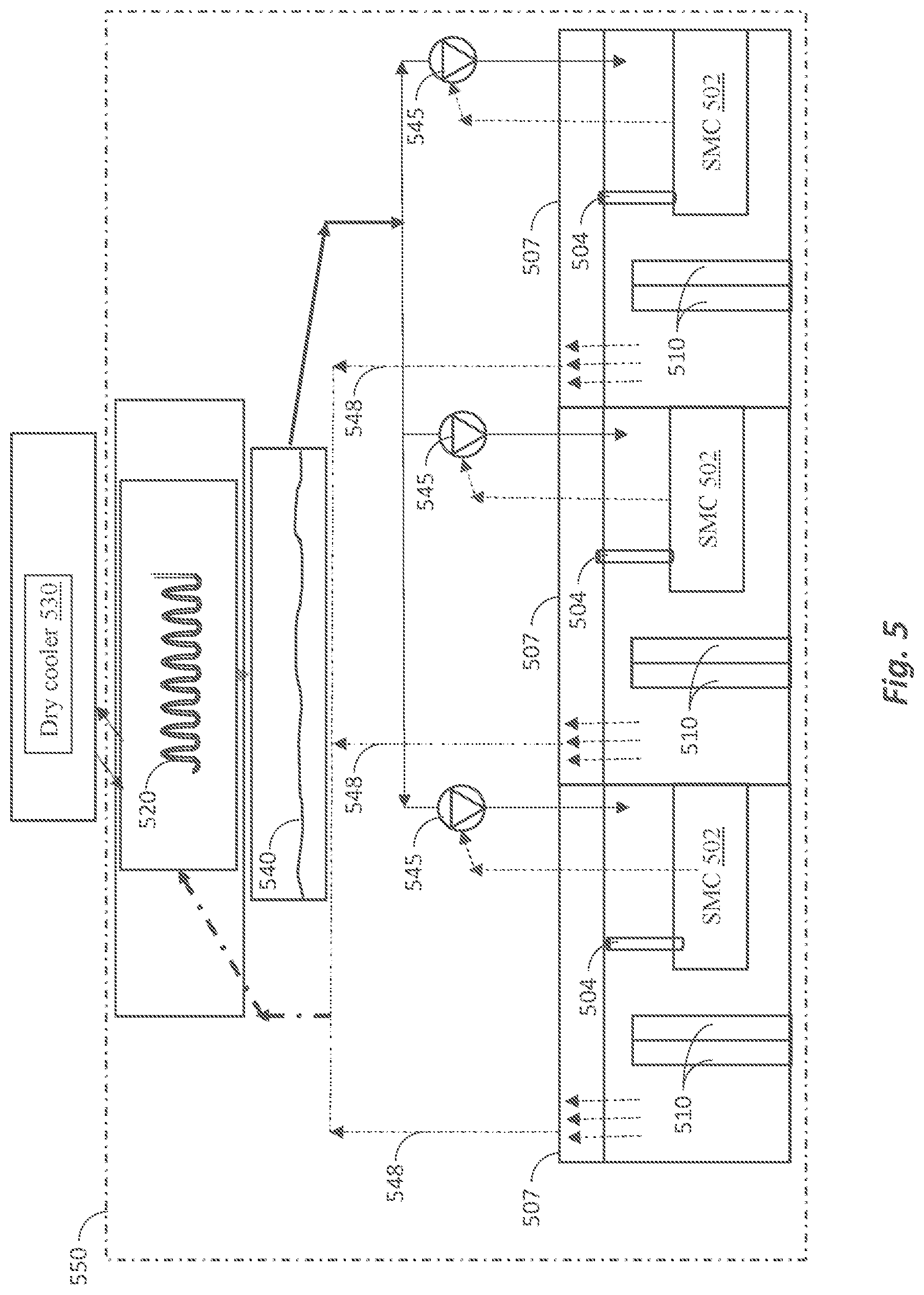Patent US11778791 Figure 5 – Two phase containment system for servers