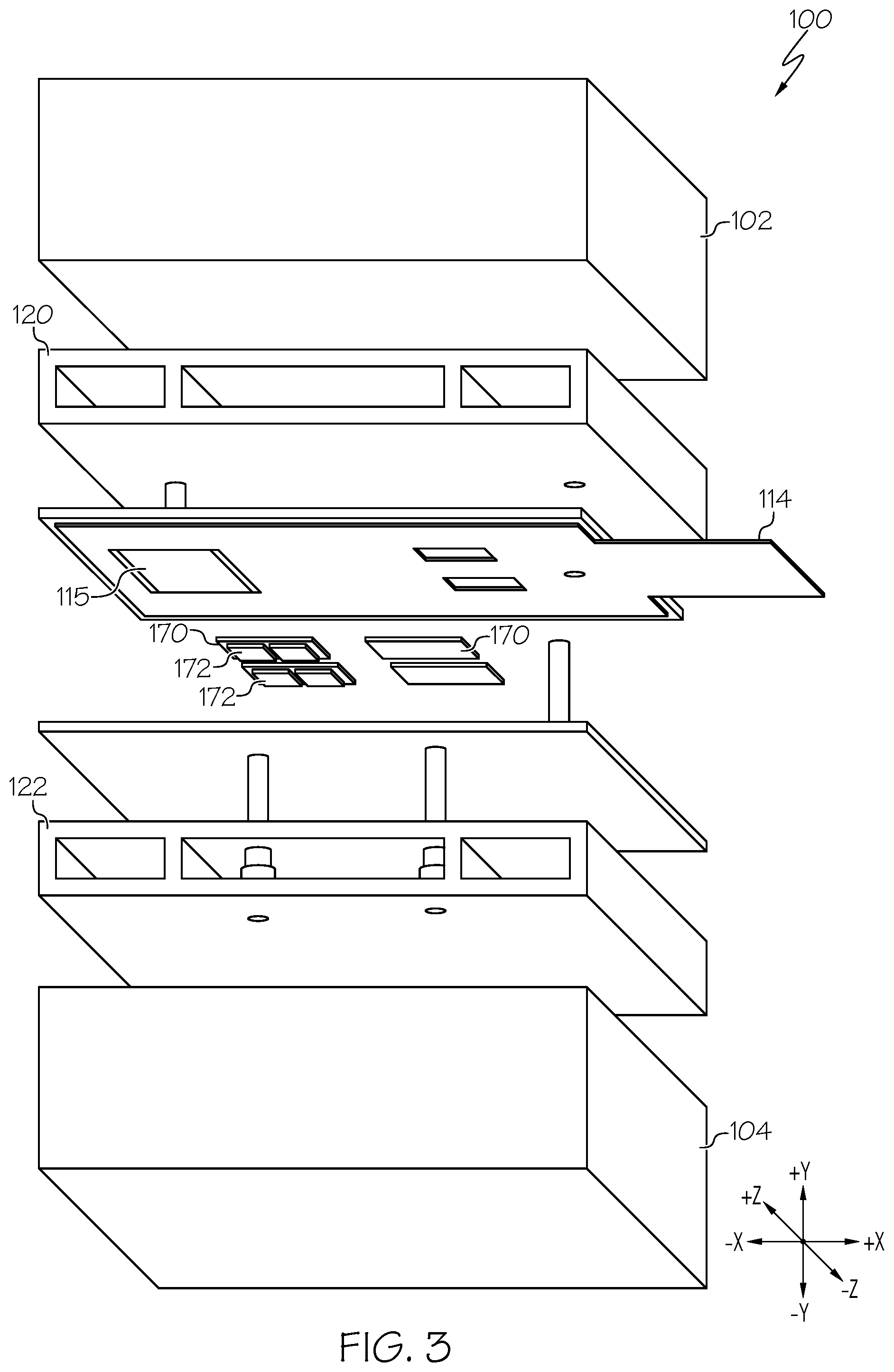 Patent US11778793 Figure 3 – Systems including an integrated power module with vias and methods of forming the same