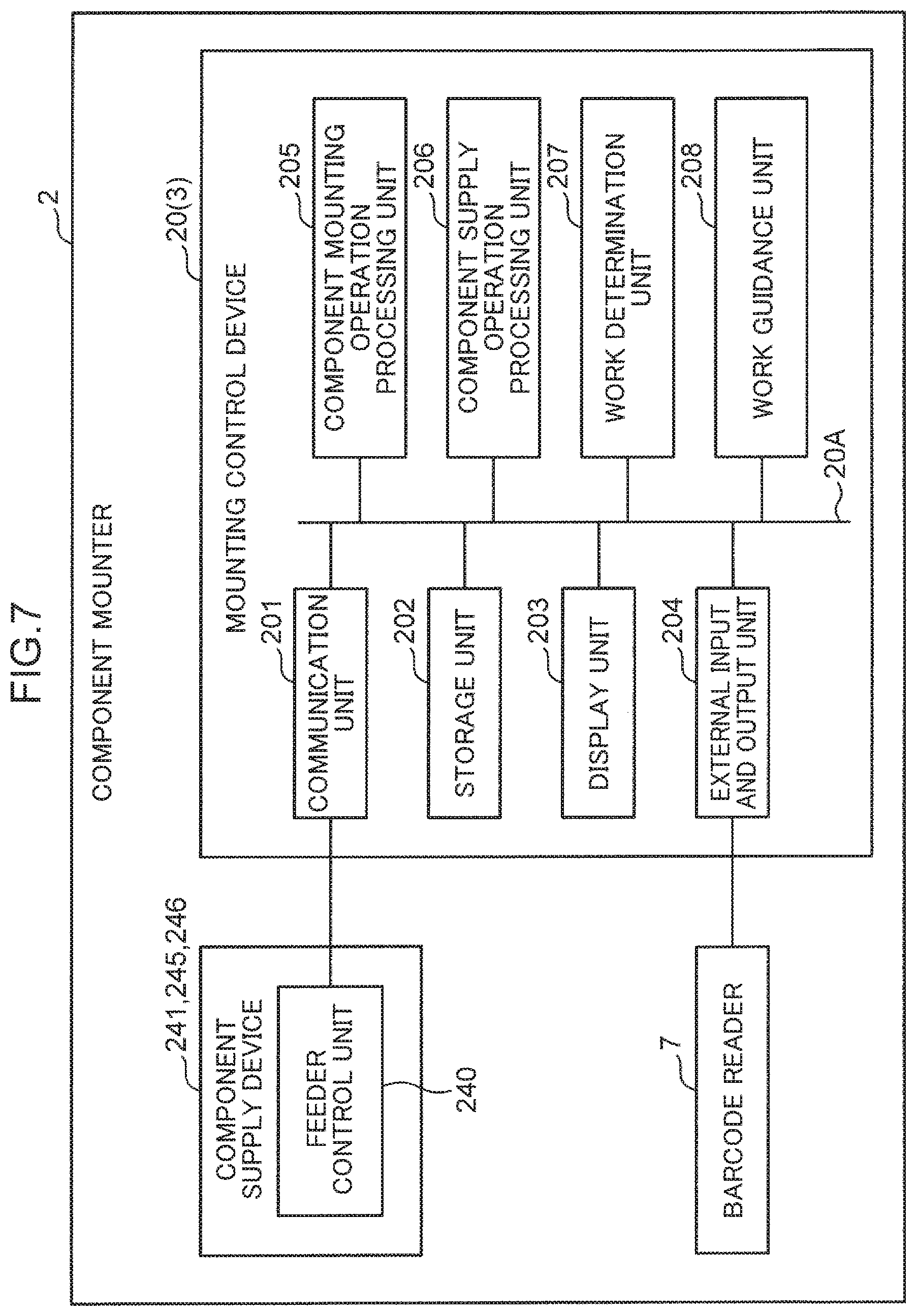 Patent US11778797 Figure 7 – Component replenishment management system and component mounting system