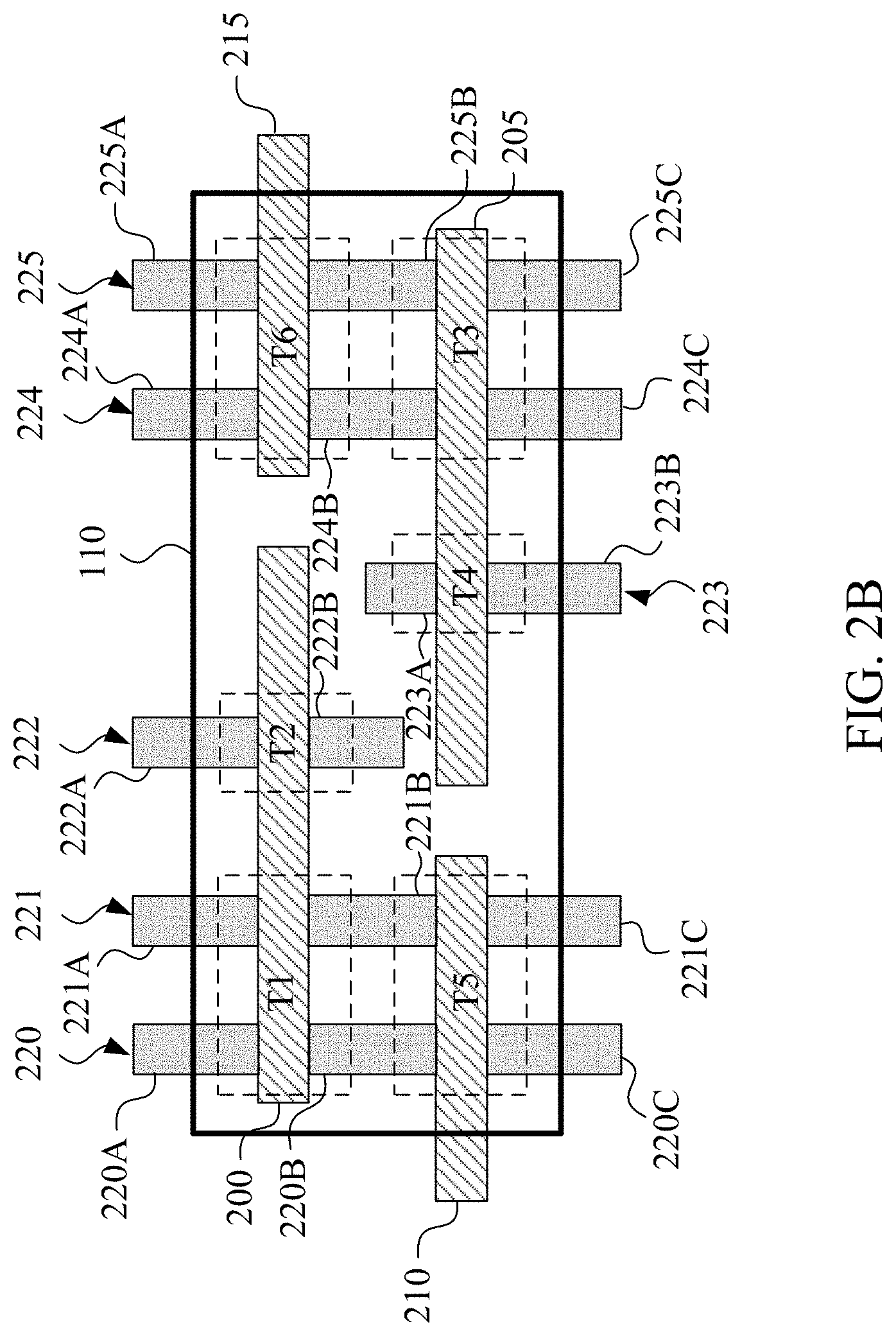 Patent US11778802 Figure 3 – SRAM cell word line structure with reduced RC effects