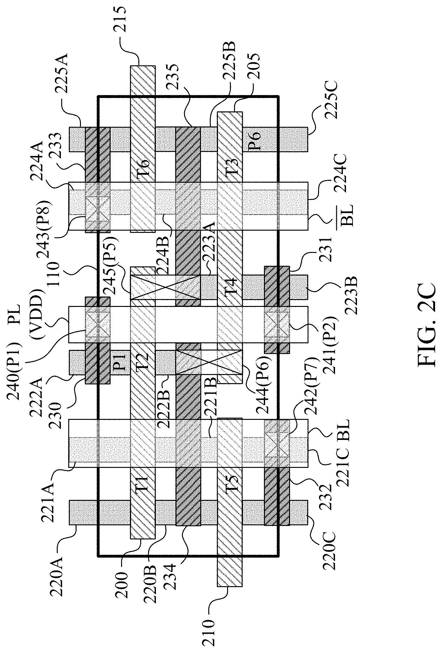 Patent US11778802 Figure 4 – SRAM cell word line structure with reduced RC effects