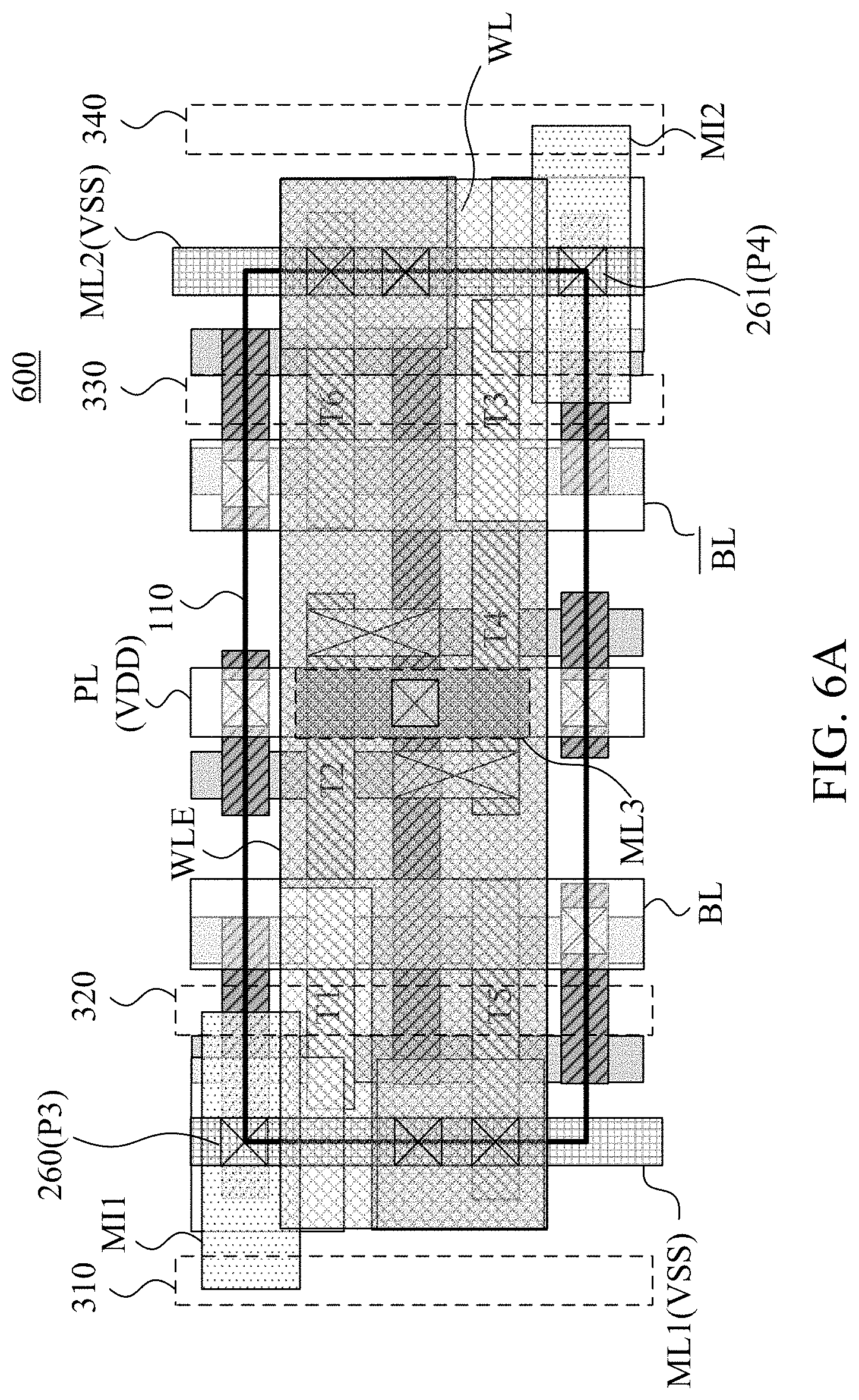 Patent US11778802 Figure 13 – SRAM cell word line structure with reduced RC effects