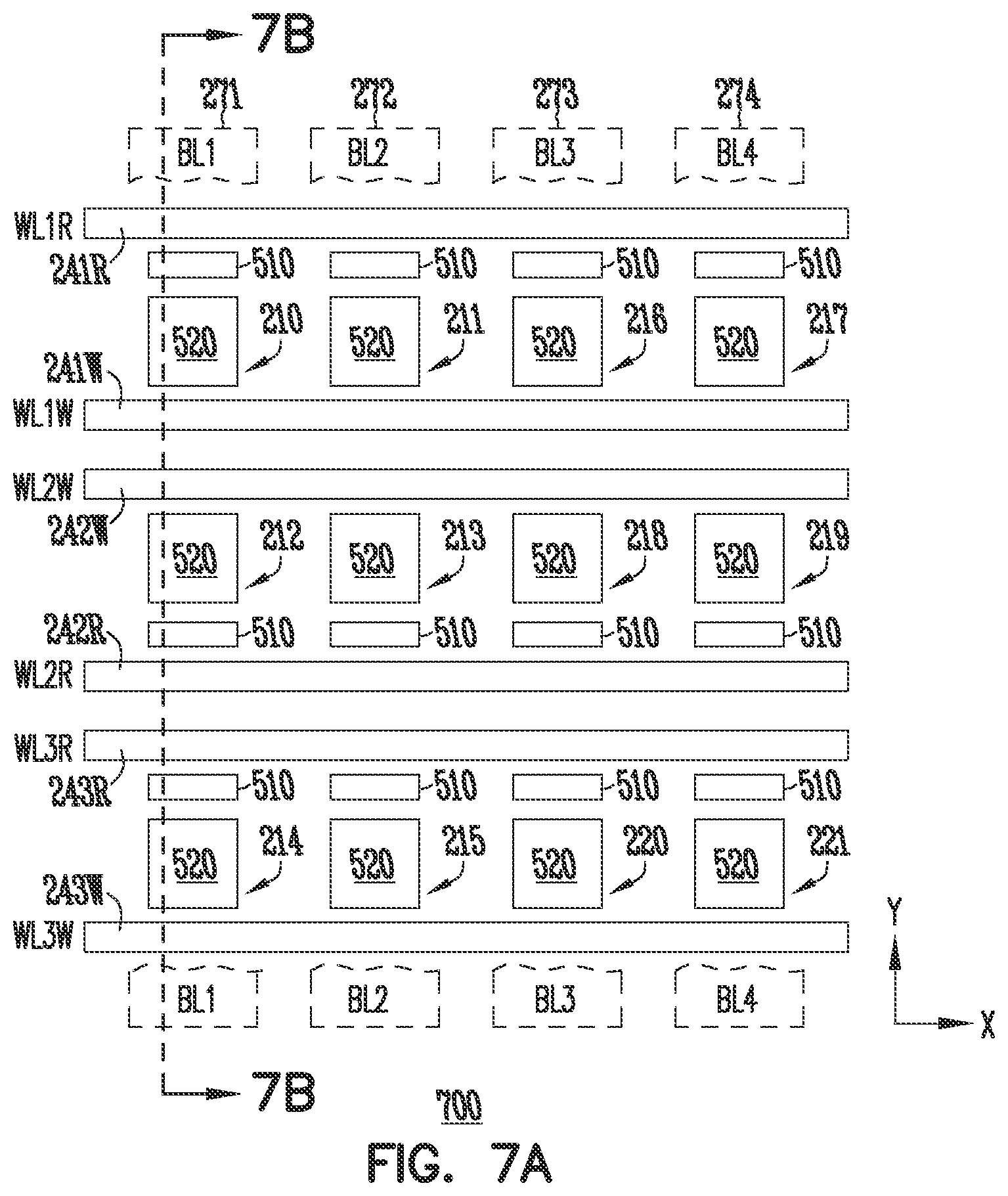 Patent US11778806 Figure 10 – Memory device having 2-transistor vertical memory cell and separate read and write gates