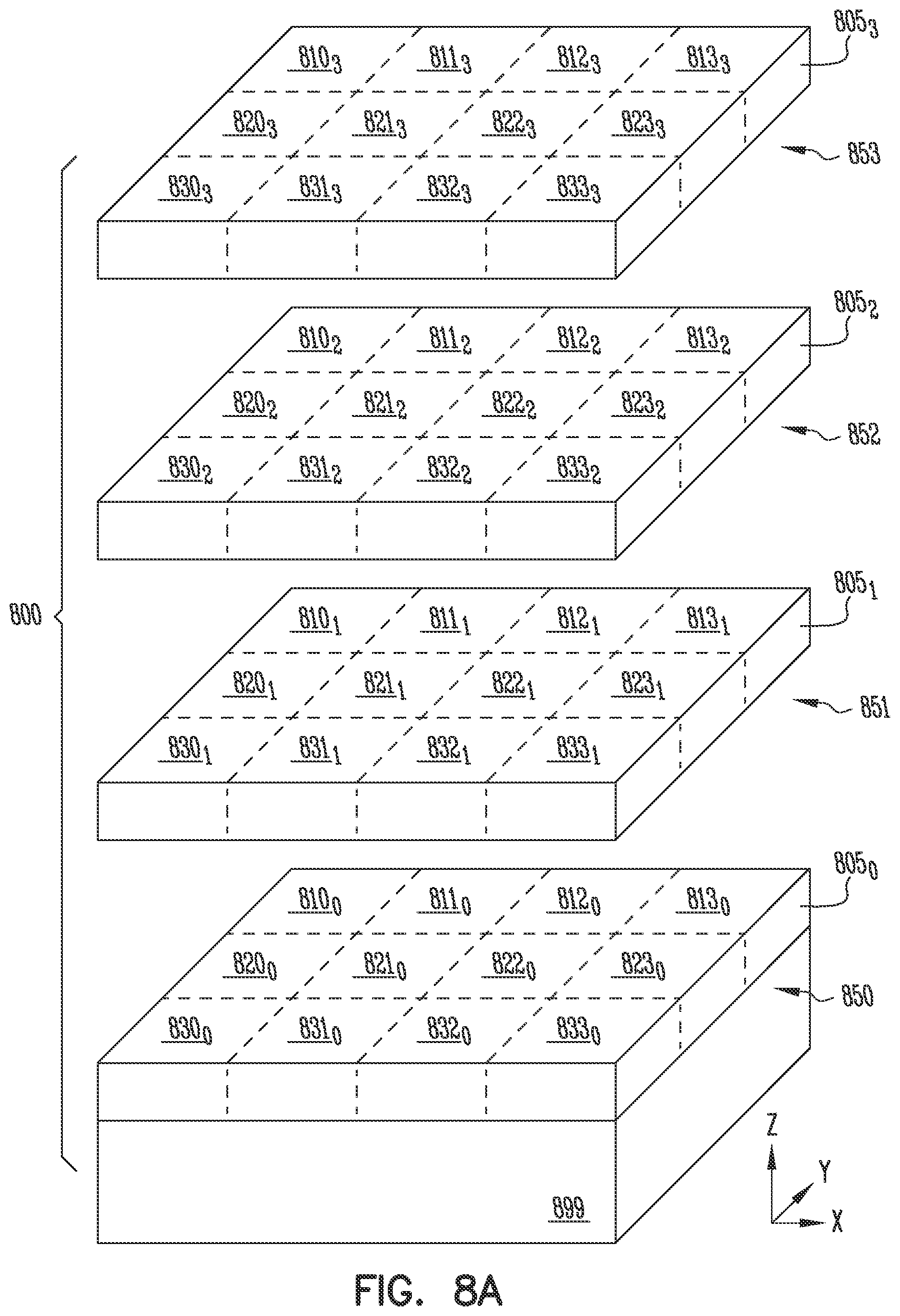 Patent US11778806 Figure 12 – Memory device having 2-transistor vertical memory cell and separate read and write gates