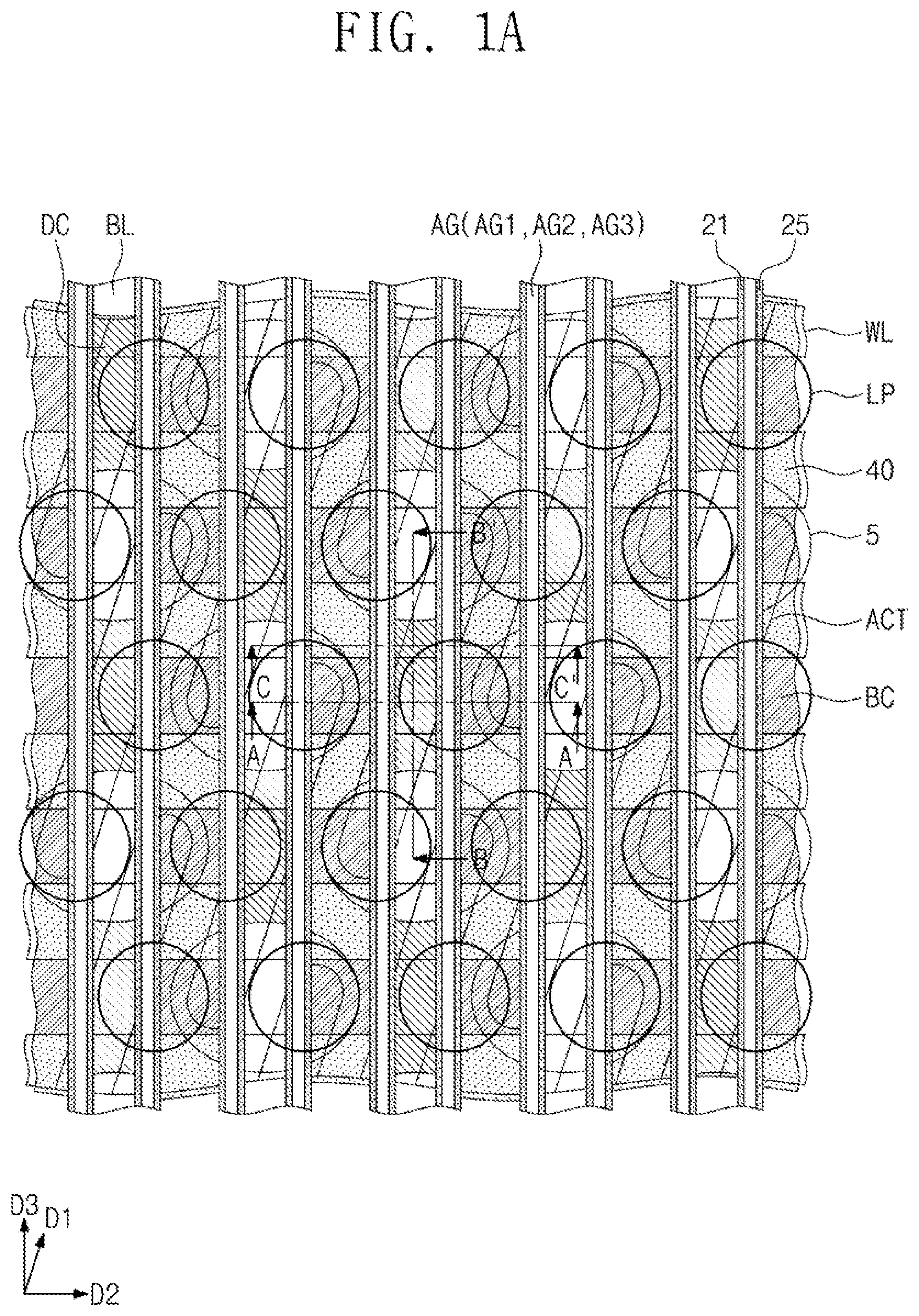 Patent US11778807 Figure 1 – Semiconductor memory device and method of fabricating the same