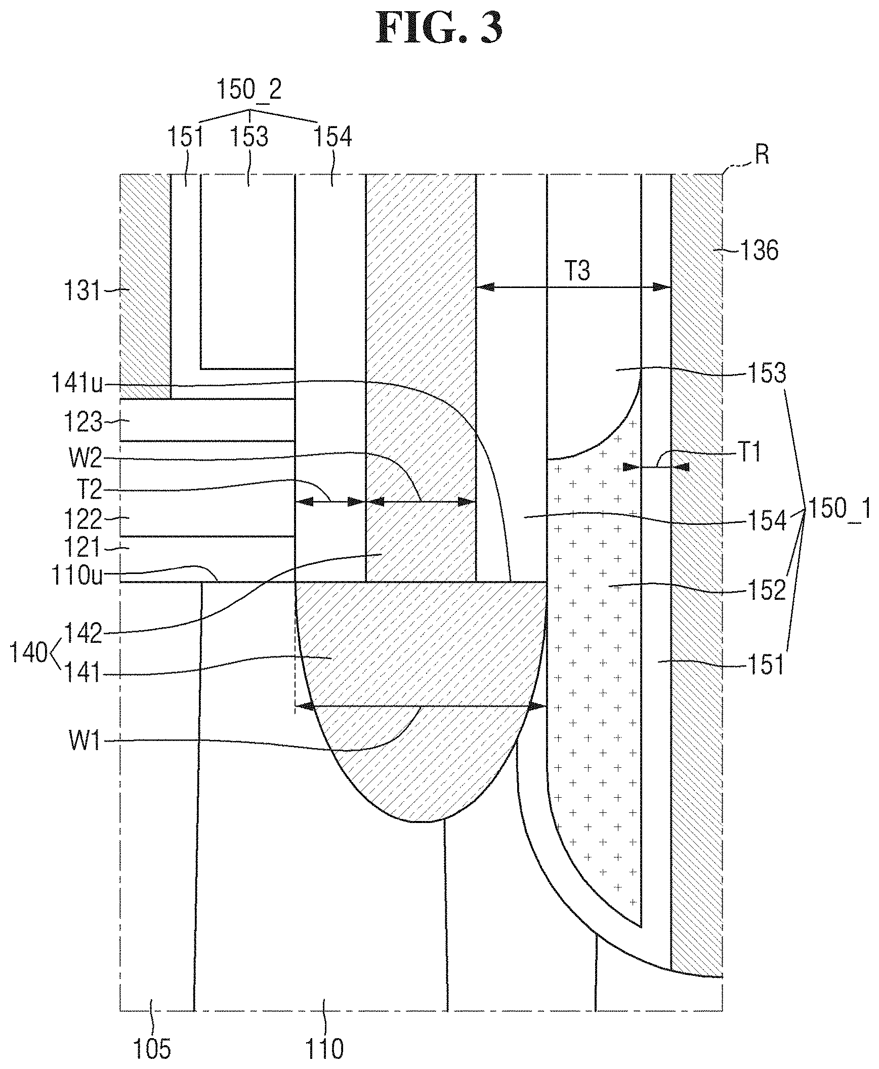 Patent US11778810 Figure 3 – Semiconductor device