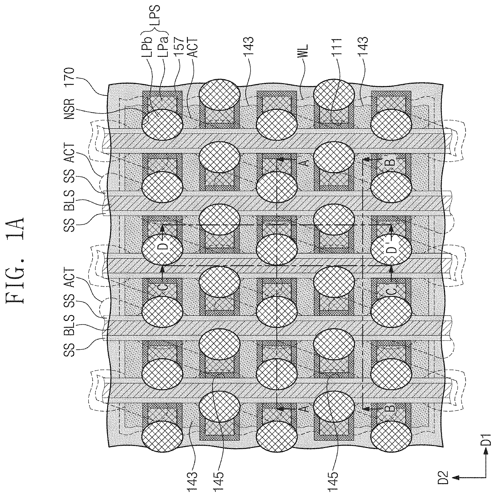 Patent US11778811 Figure 1 – Semiconductor memory device and method of fabricating the same