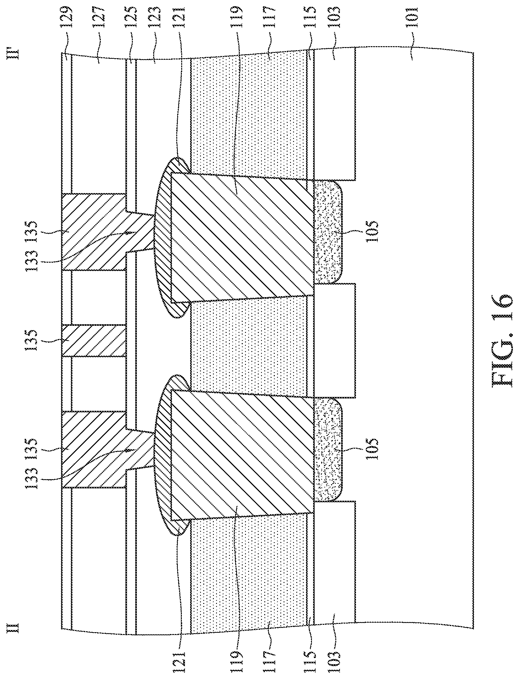 Patent US11778812 Figure 16 – Method for forming a semiconductor device with conductive cap layer over conductive plug