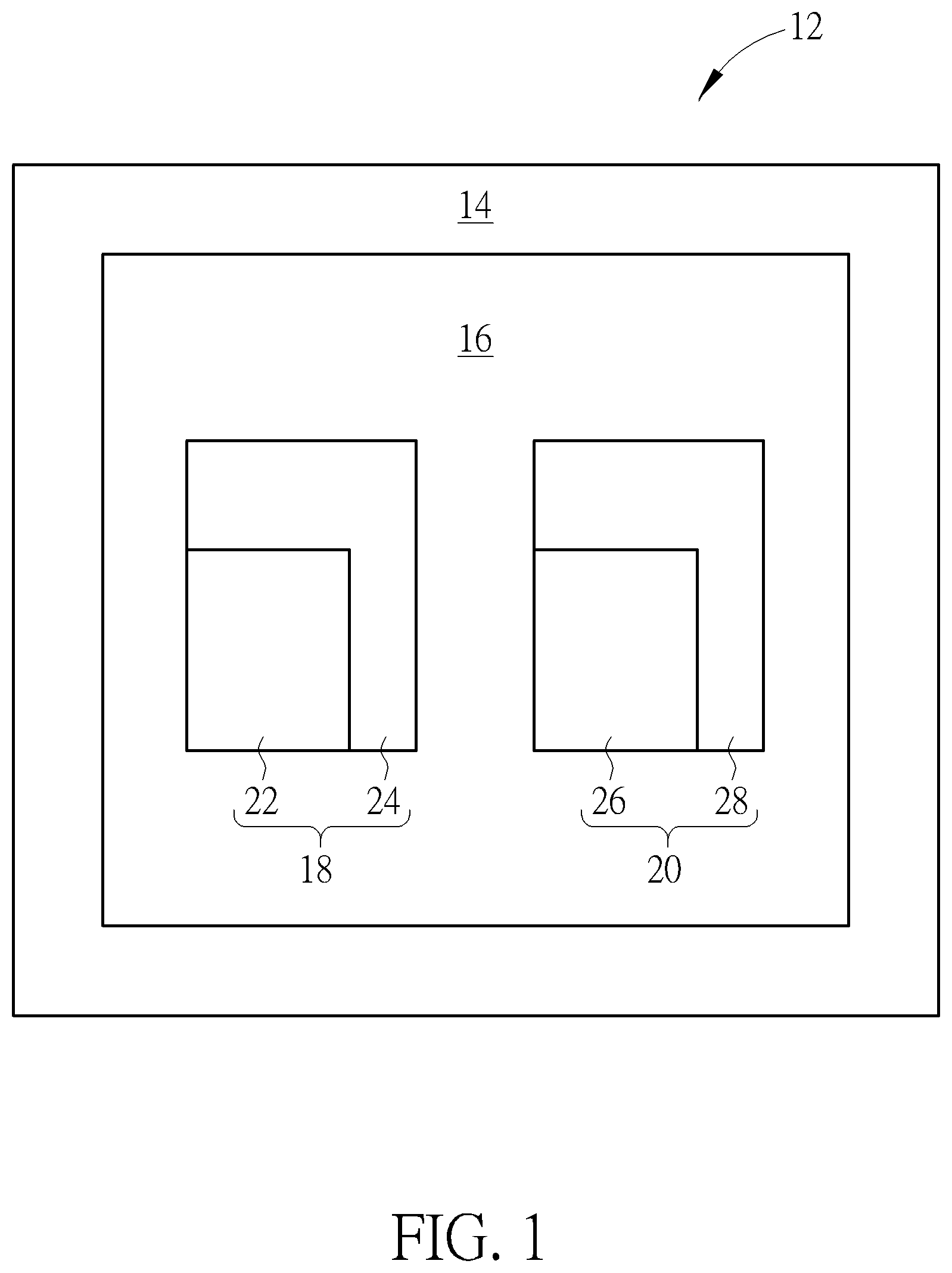 Patent US11778814 — One-time programmable memory device — Figure 1