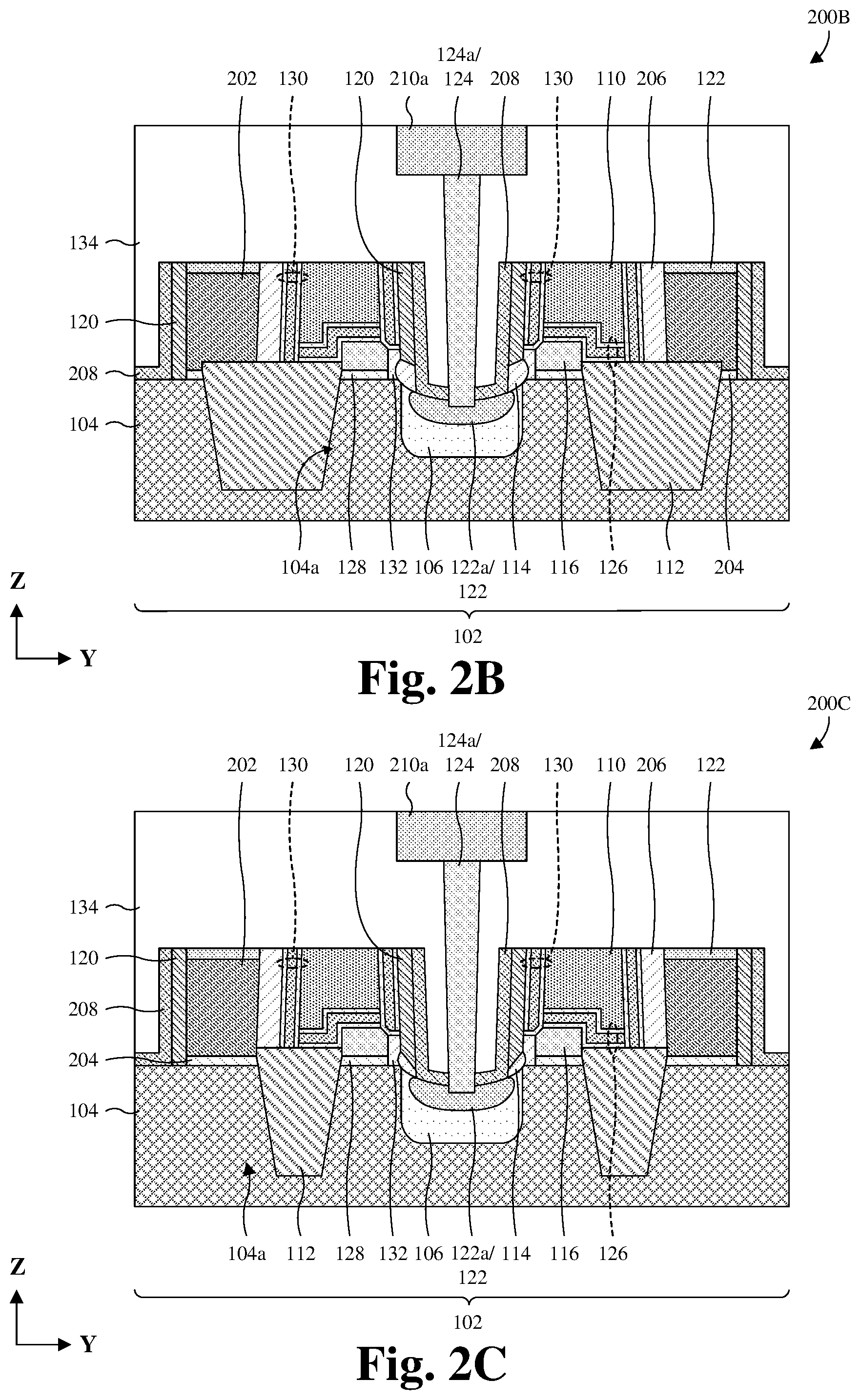 Patent US11778816 Figure 3 – Etch method for opening a source line in flash memory
