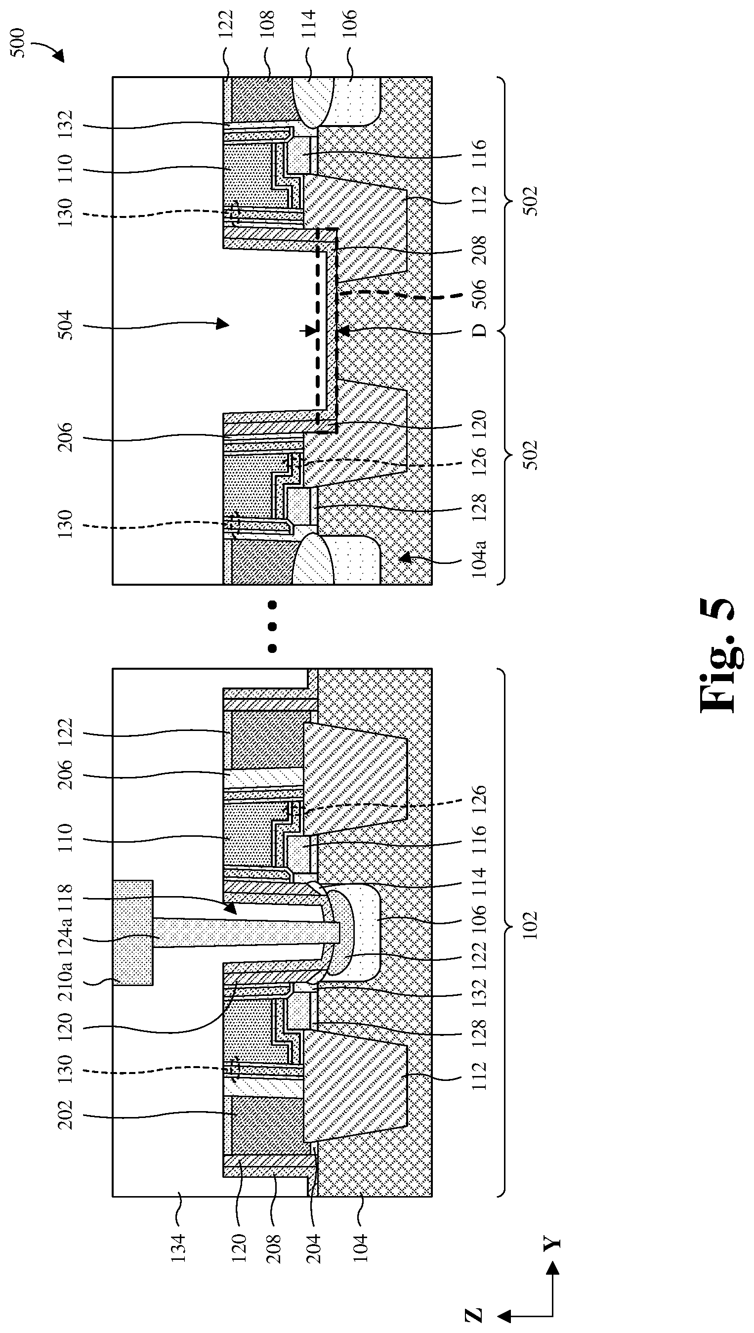 Patent US11778816 Figure 6 – Etch method for opening a source line in flash memory