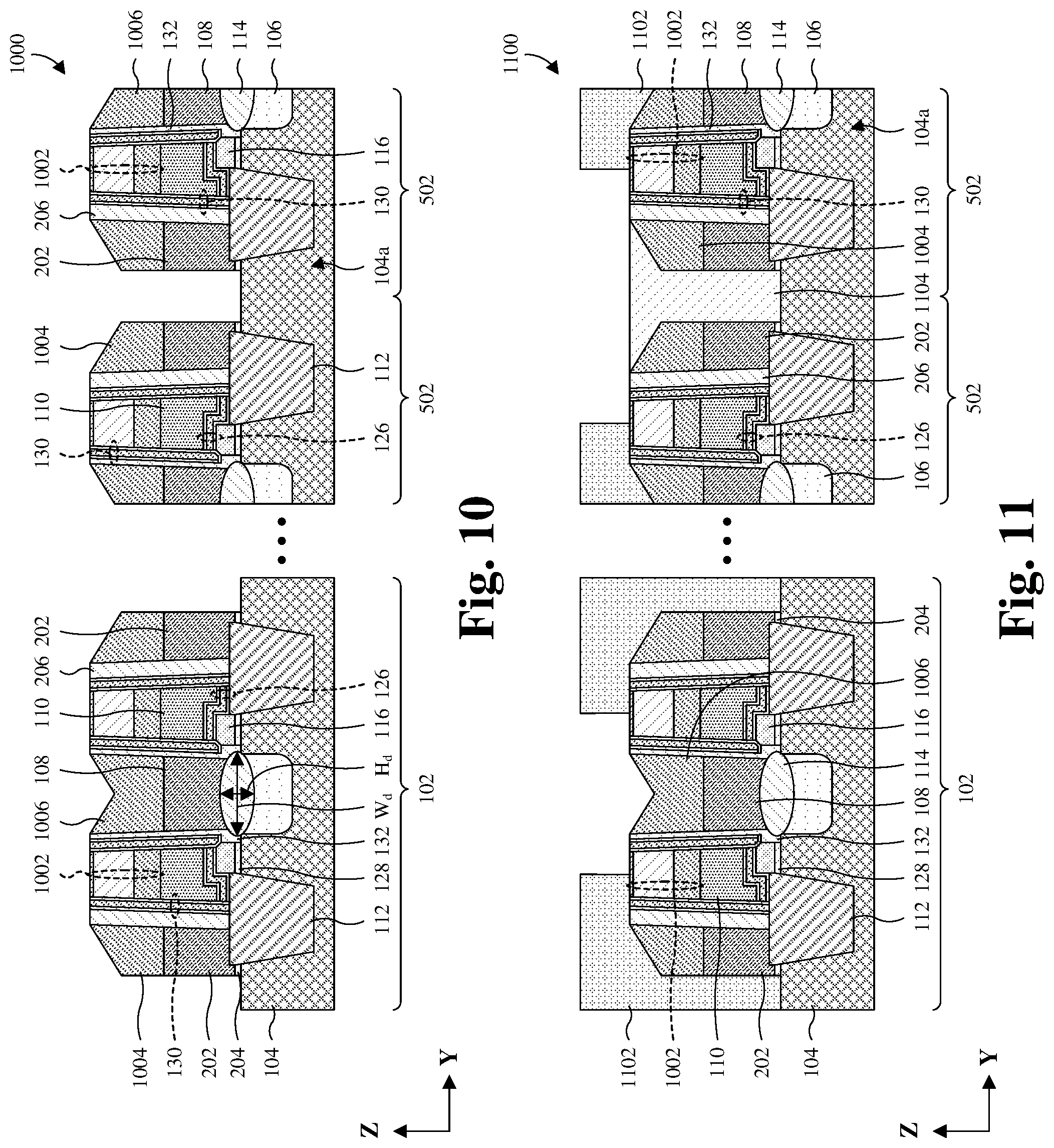Patent US11778816 Figure 11 – Etch method for opening a source line in flash memory