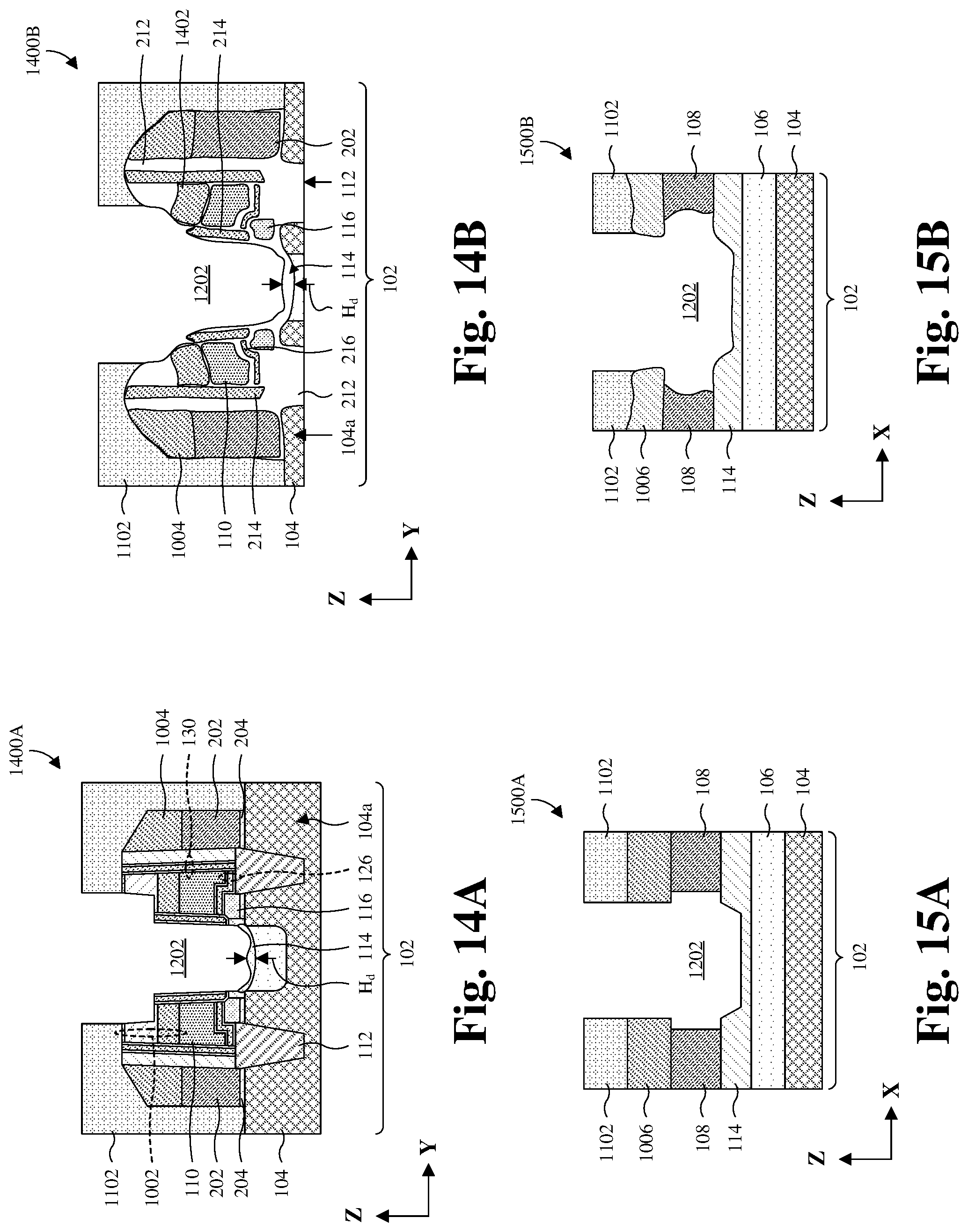 Patent US11778816 Figure 13 – Etch method for opening a source line in flash memory