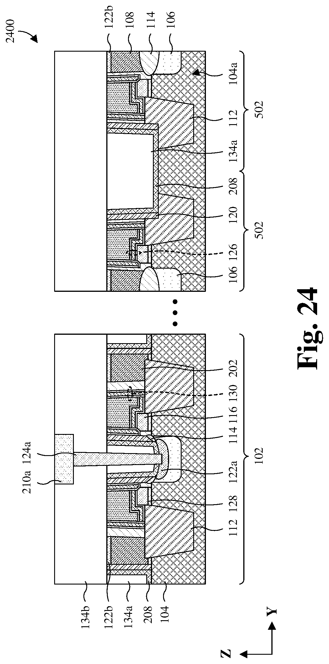 Patent US11778816 Figure 18 – Etch method for opening a source line in flash memory