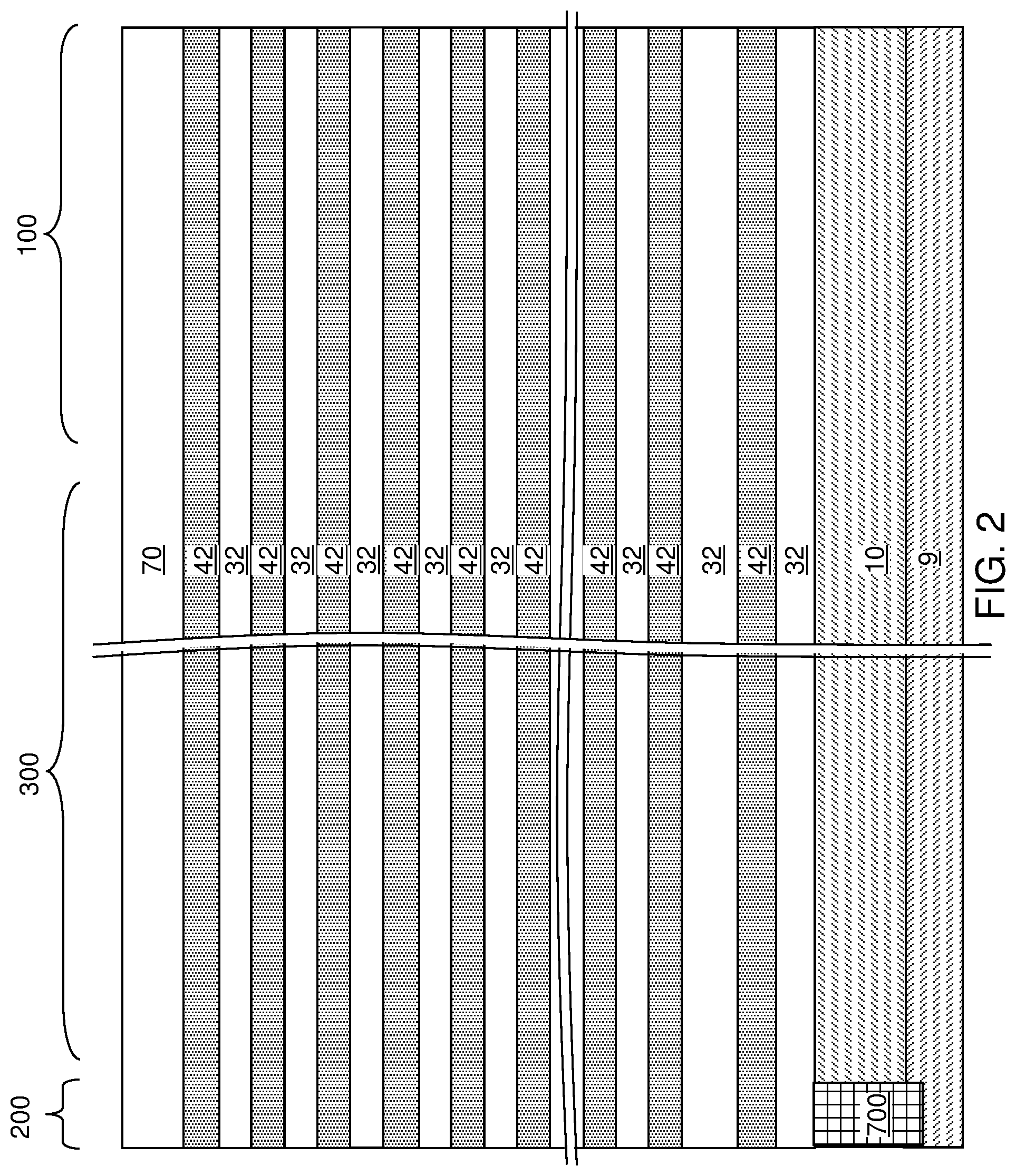 Patent US11778818 Figure 2 – Three-dimensional memory device with punch-through-resistant word lines and methods for forming the same