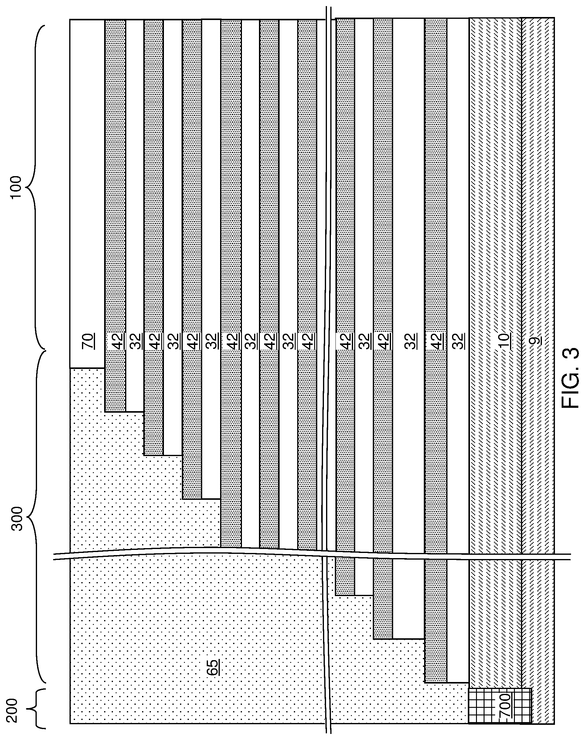 Patent US11778818 Figure 3 – Three-dimensional memory device with punch-through-resistant word lines and methods for forming the same