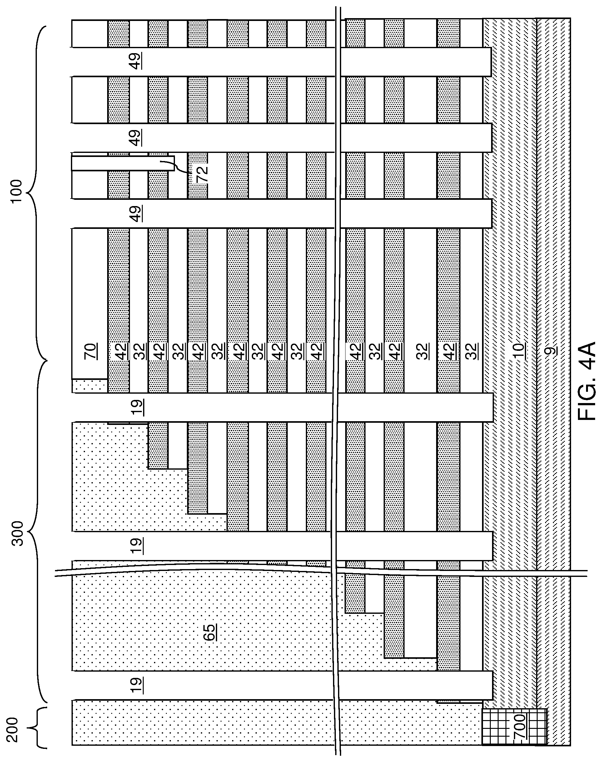 Patent US11778818 Figure 4 – Three-dimensional memory device with punch-through-resistant word lines and methods for forming the same