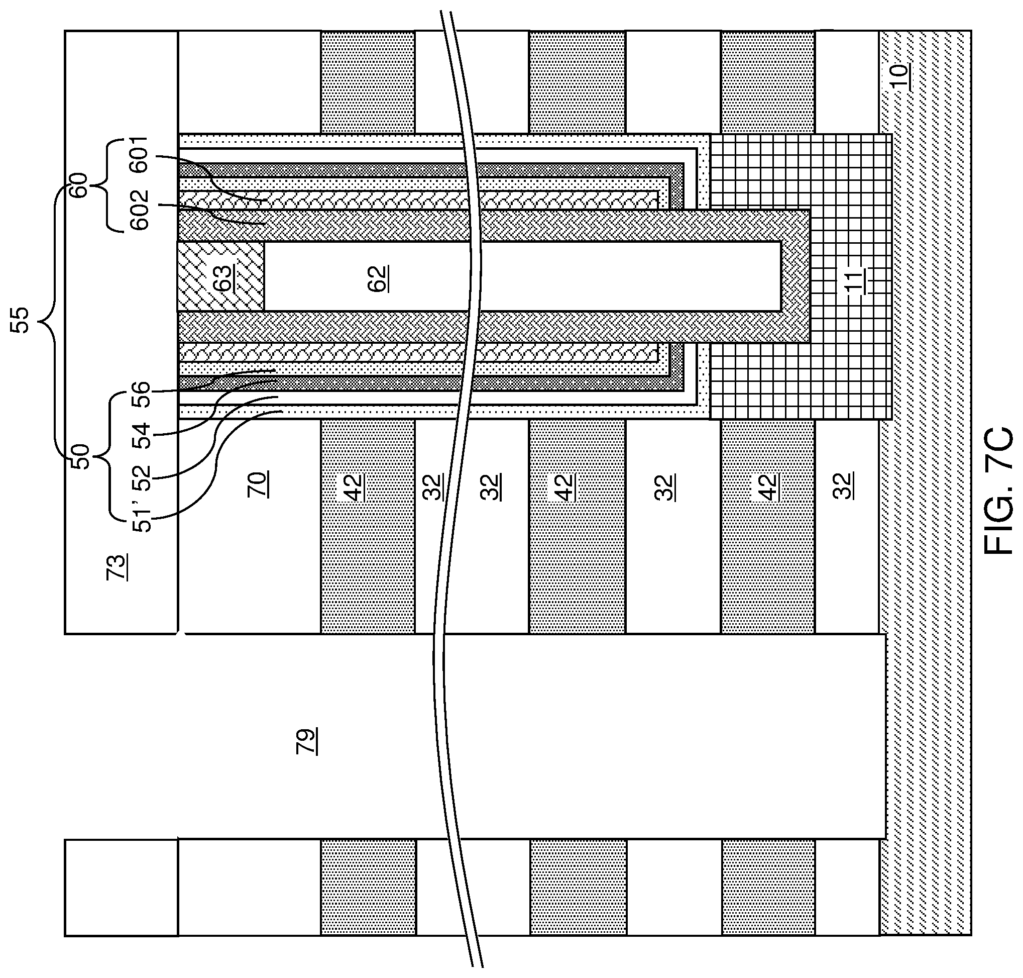 Patent US11778818 Figure 13 – Three-dimensional memory device with punch-through-resistant word lines and methods for forming the same