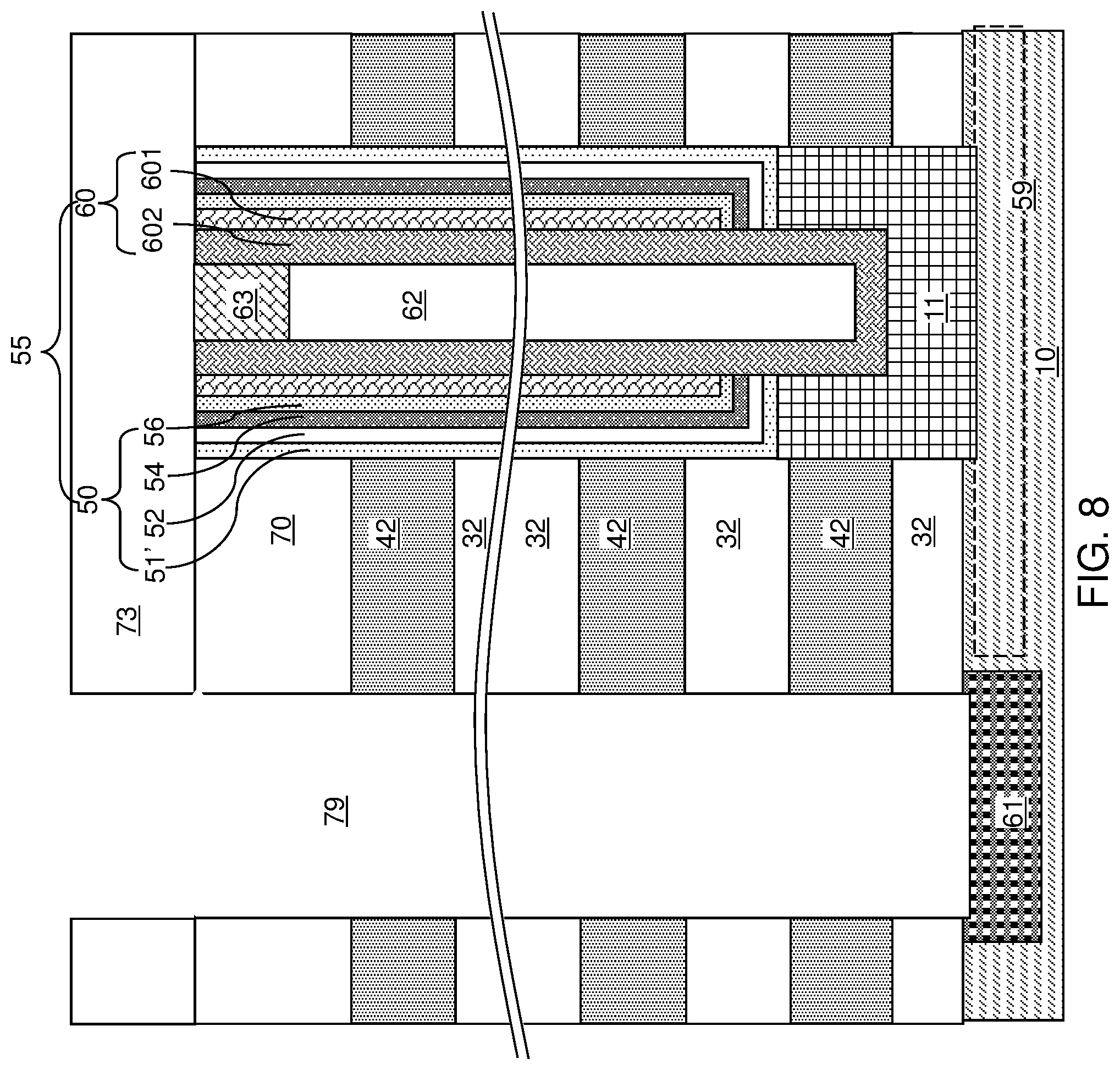 Patent US11778818 Figure 14 – Three-dimensional memory device with punch-through-resistant word lines and methods for forming the same