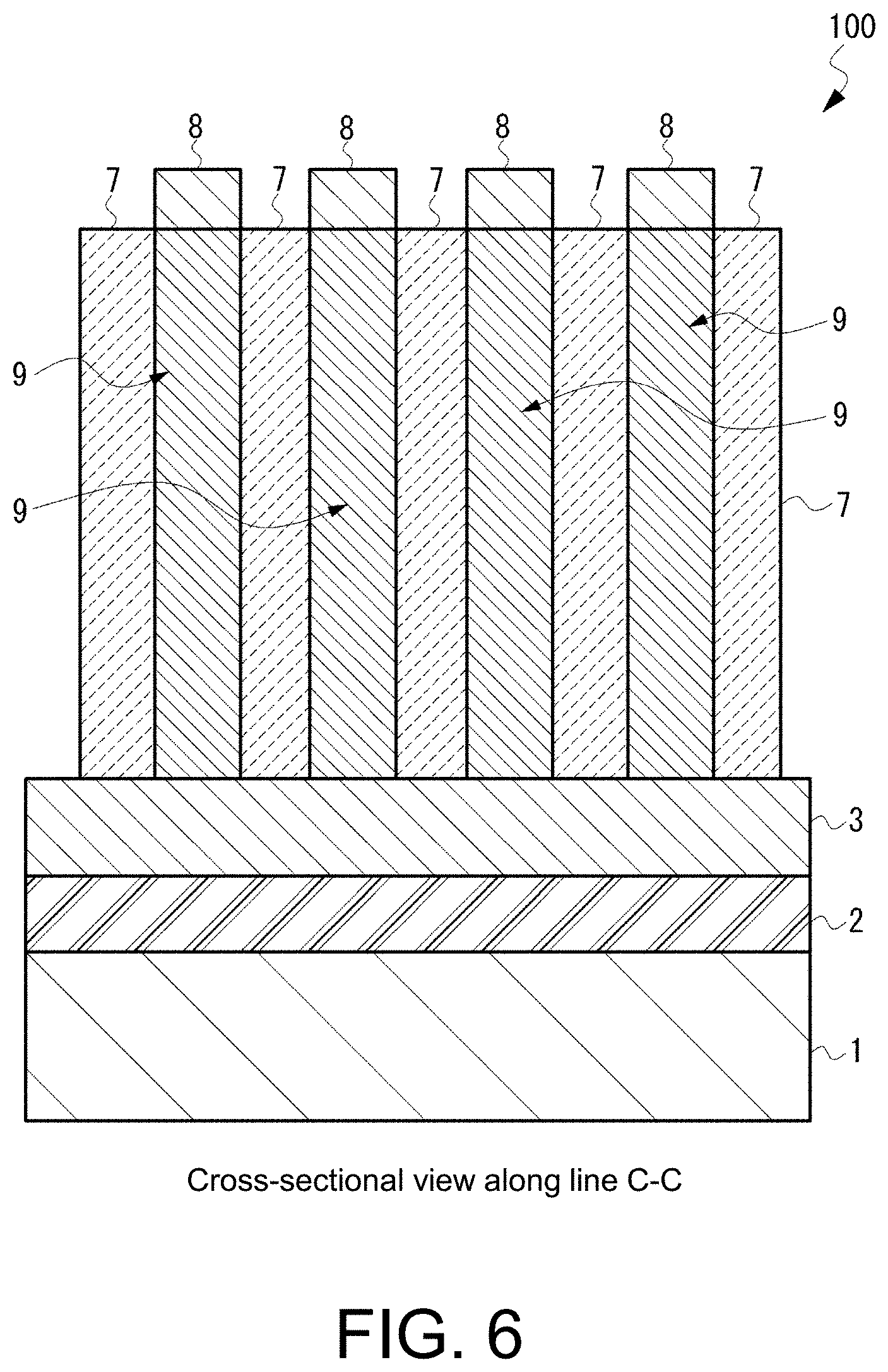 Patent US11778819 Figure 6 – NAND flash memory with reduced planar size