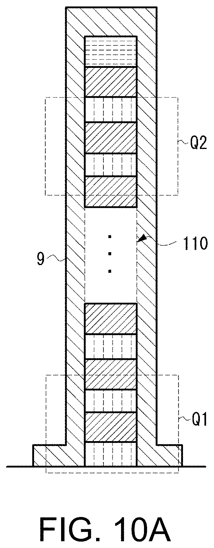 Patent US11778819 Figure 11 – NAND flash memory with reduced planar size
