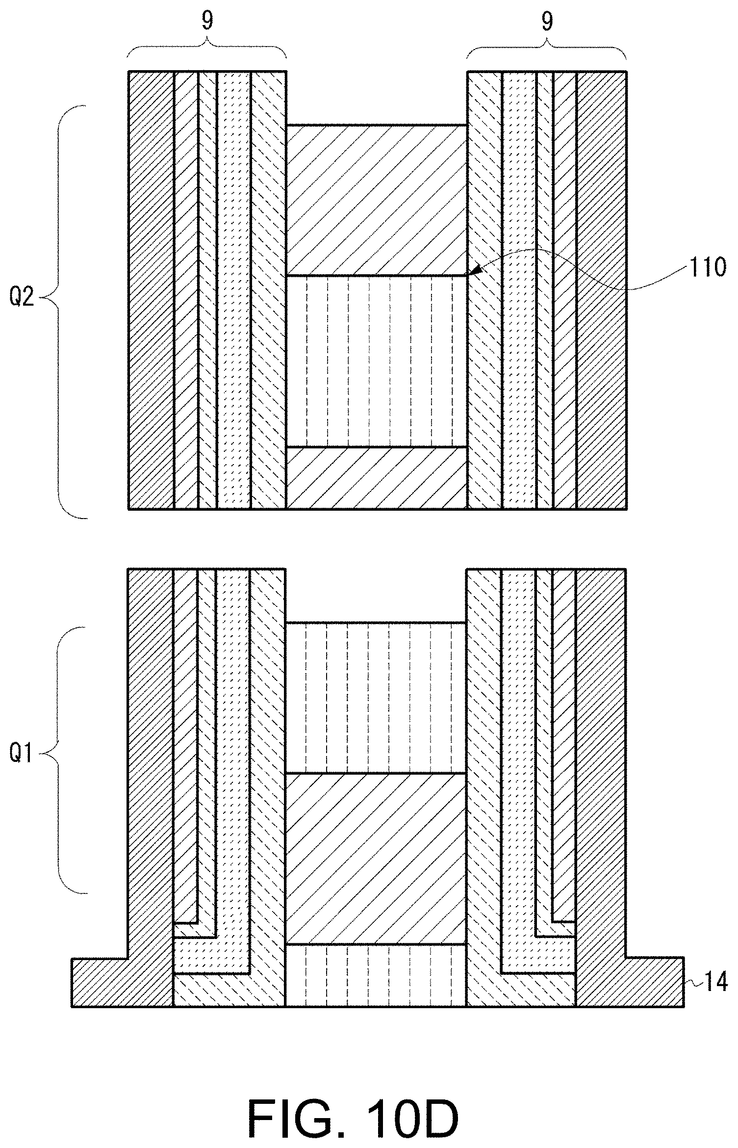 Patent US11778819 Figure 14 – NAND flash memory with reduced planar size