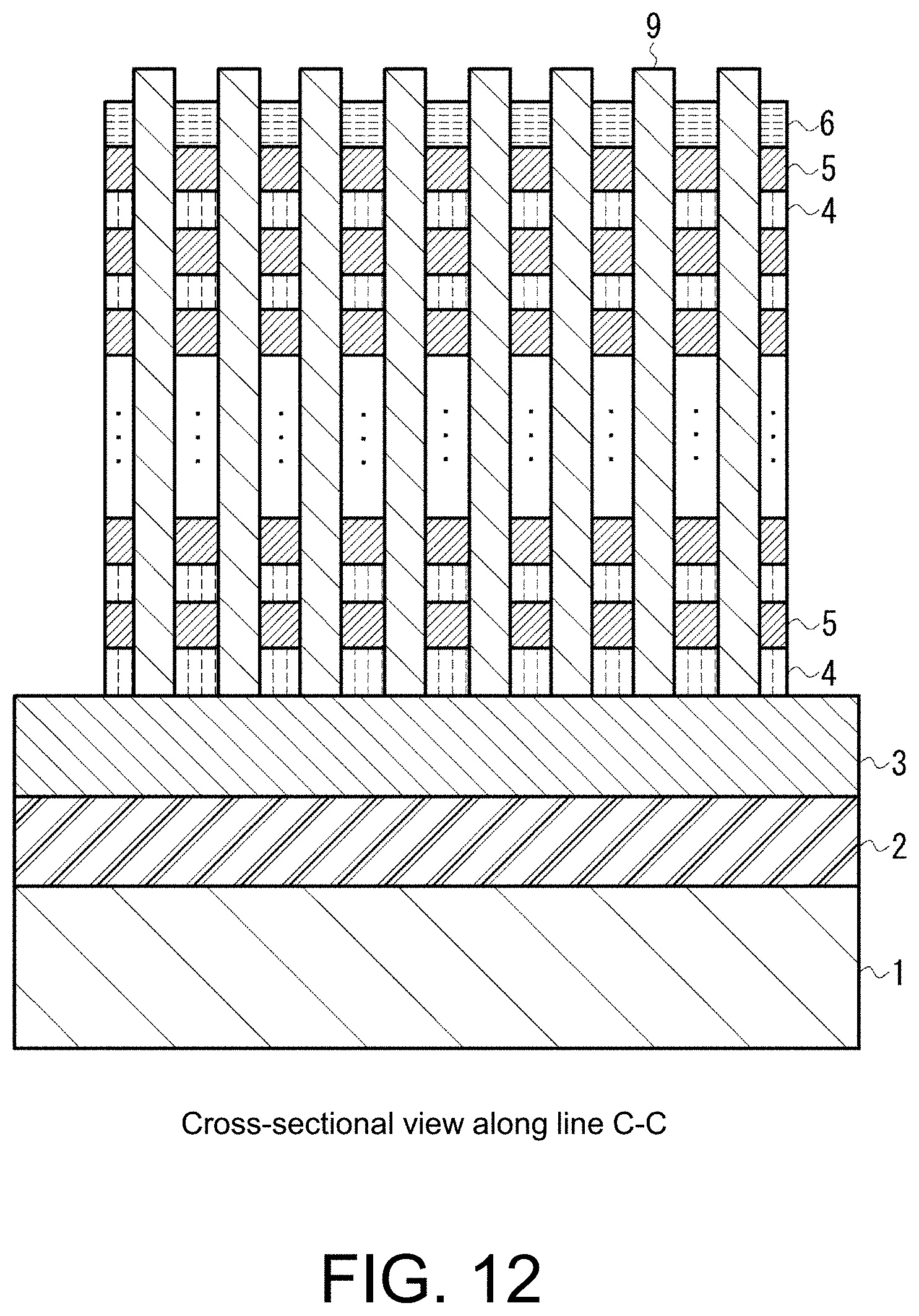 Patent US11778819 Figure 16 – NAND flash memory with reduced planar size