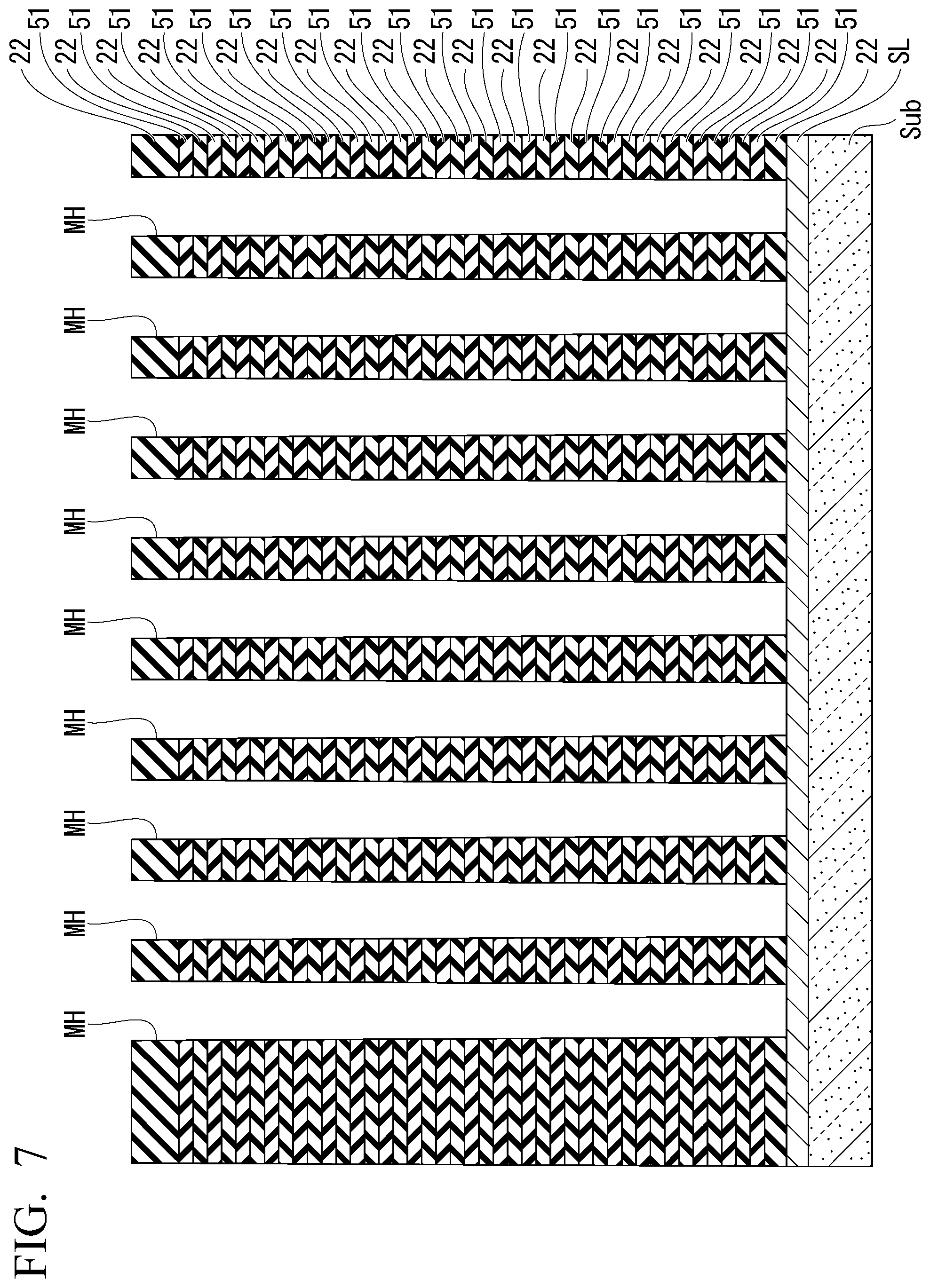 Patent US11778820 Figure 7 – Semiconductor storage device and manufacturing method for semiconductor device
