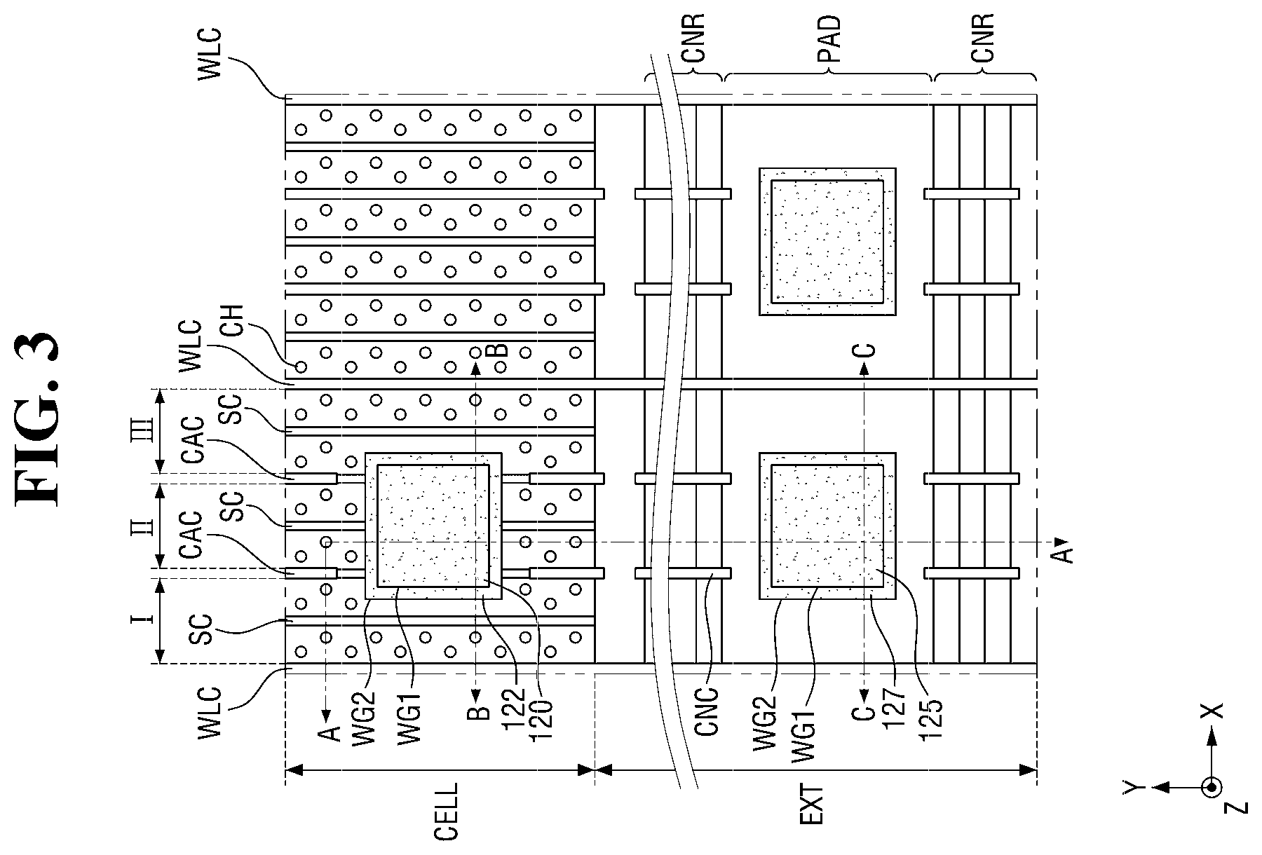 Patent US11778821 Figure 3 – Semiconductor memory devices and methods for fabricating the same