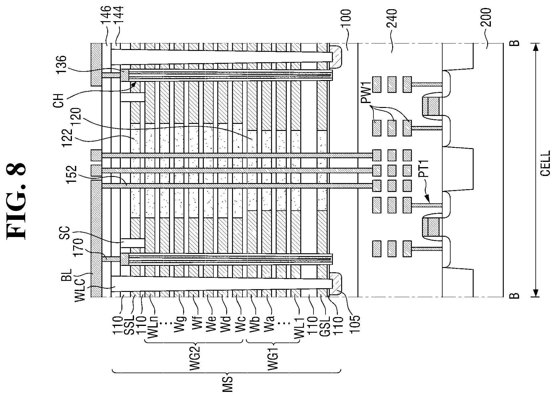Patent US11778821 Figure 14 – Semiconductor memory devices and methods for fabricating the same