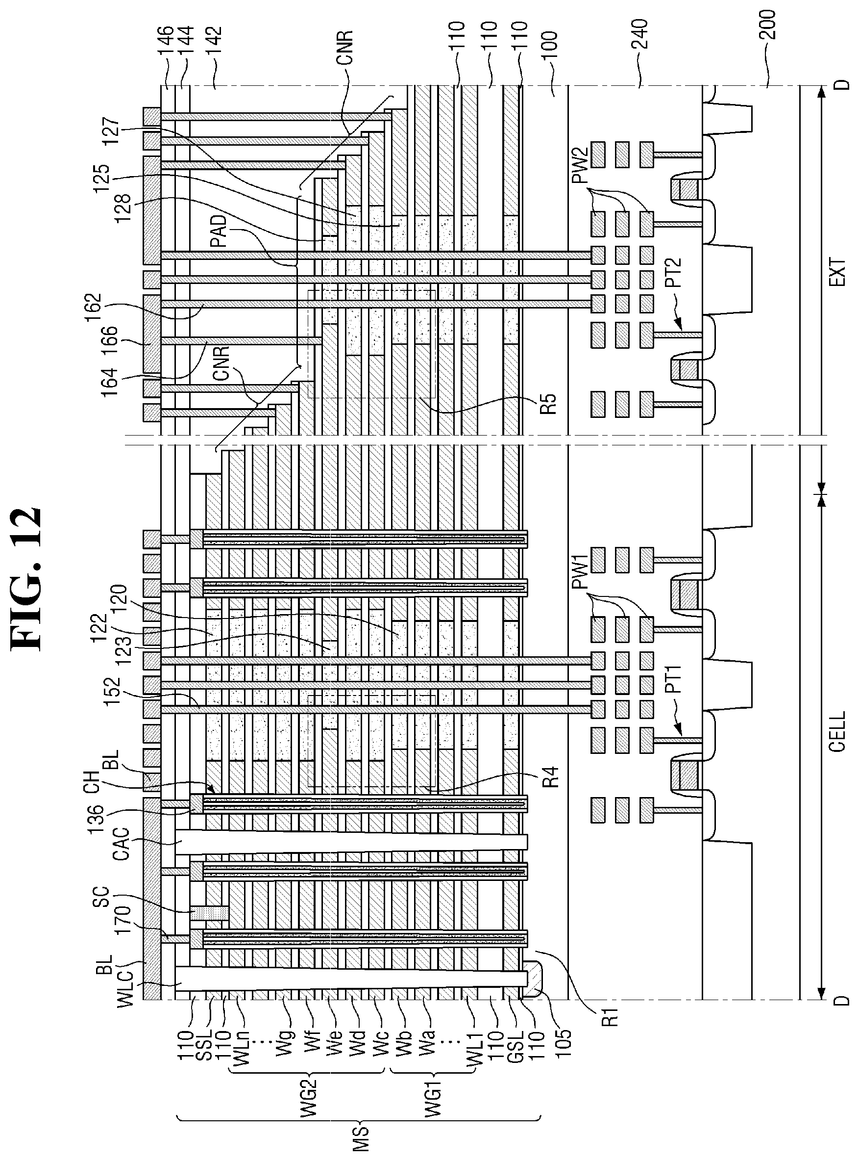 Patent US11778821 Figure 18 – Semiconductor memory devices and methods for fabricating the same