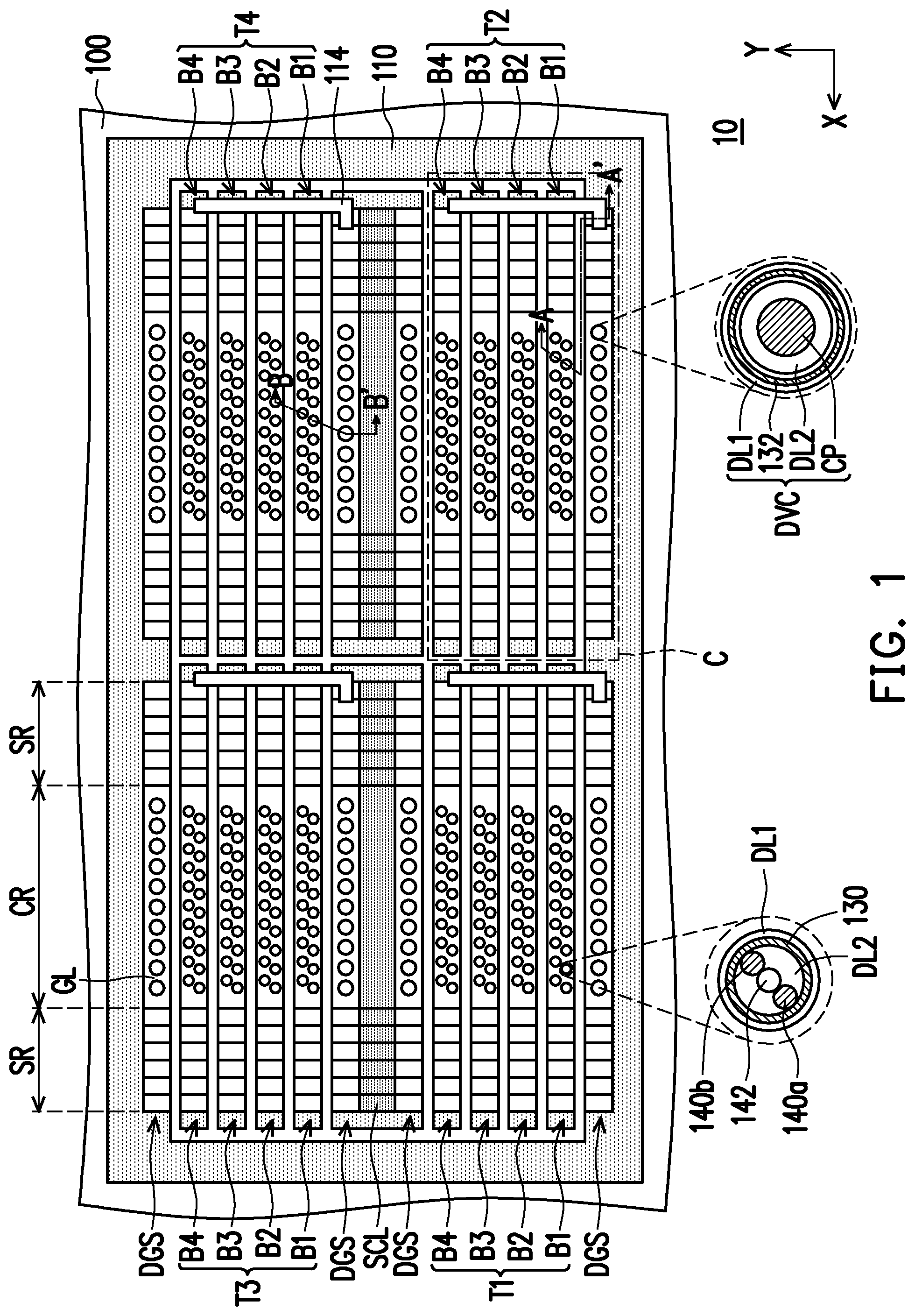 Patent US11778823 Figure 1 – Three-dimensional memory device and method for manufacturing the same