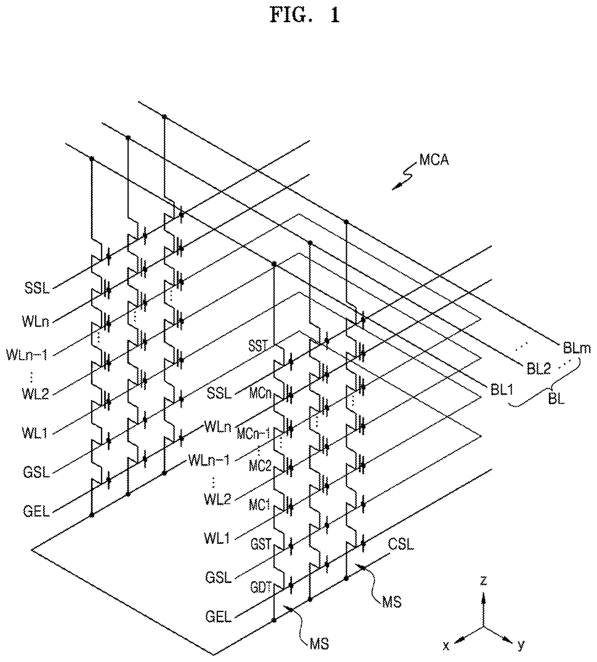 Patent US11778825 — Method of fabricating a vertical semiconductor device — Figure 1