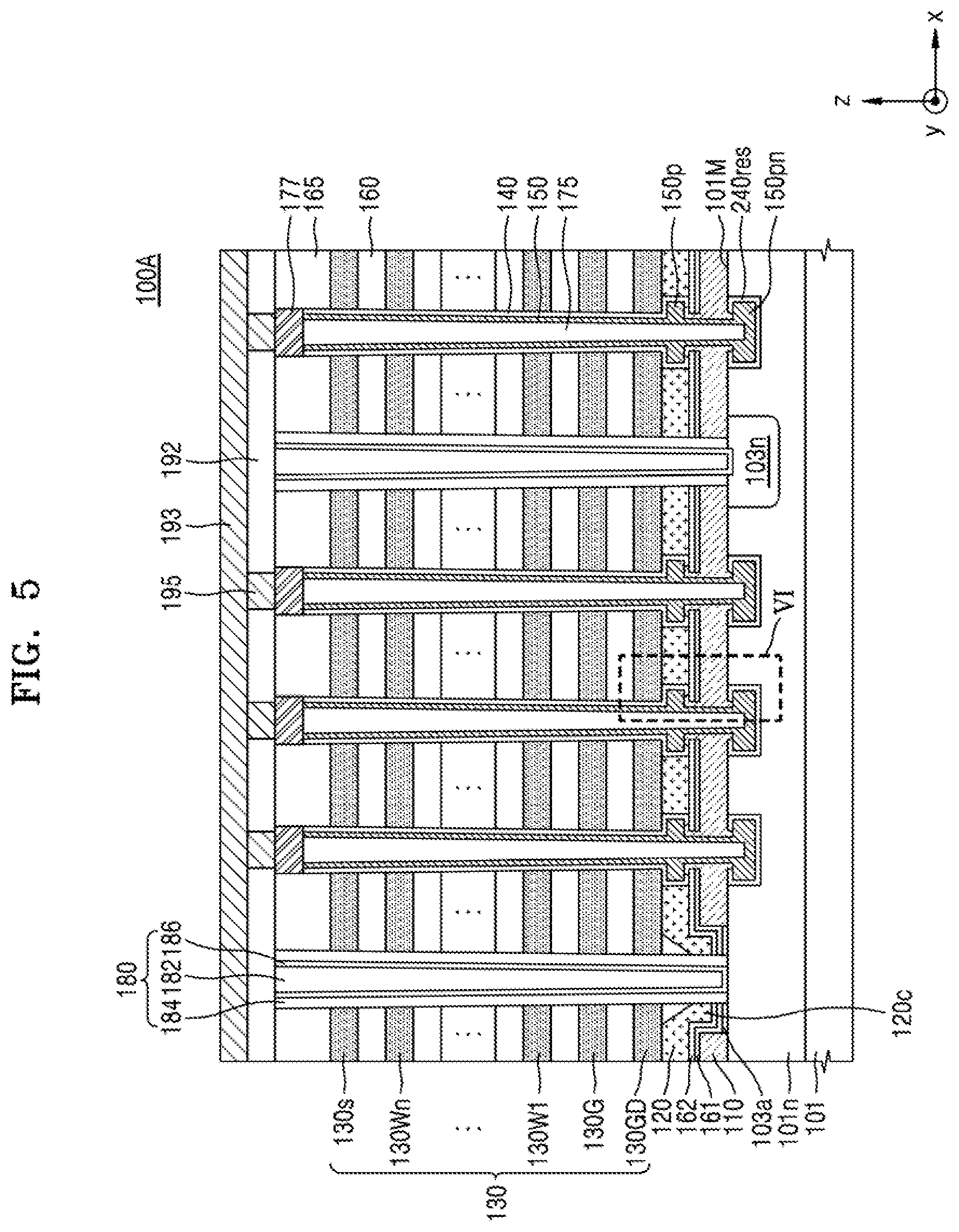 Patent US11778825 Figure 5 – Method of fabricating a vertical semiconductor device