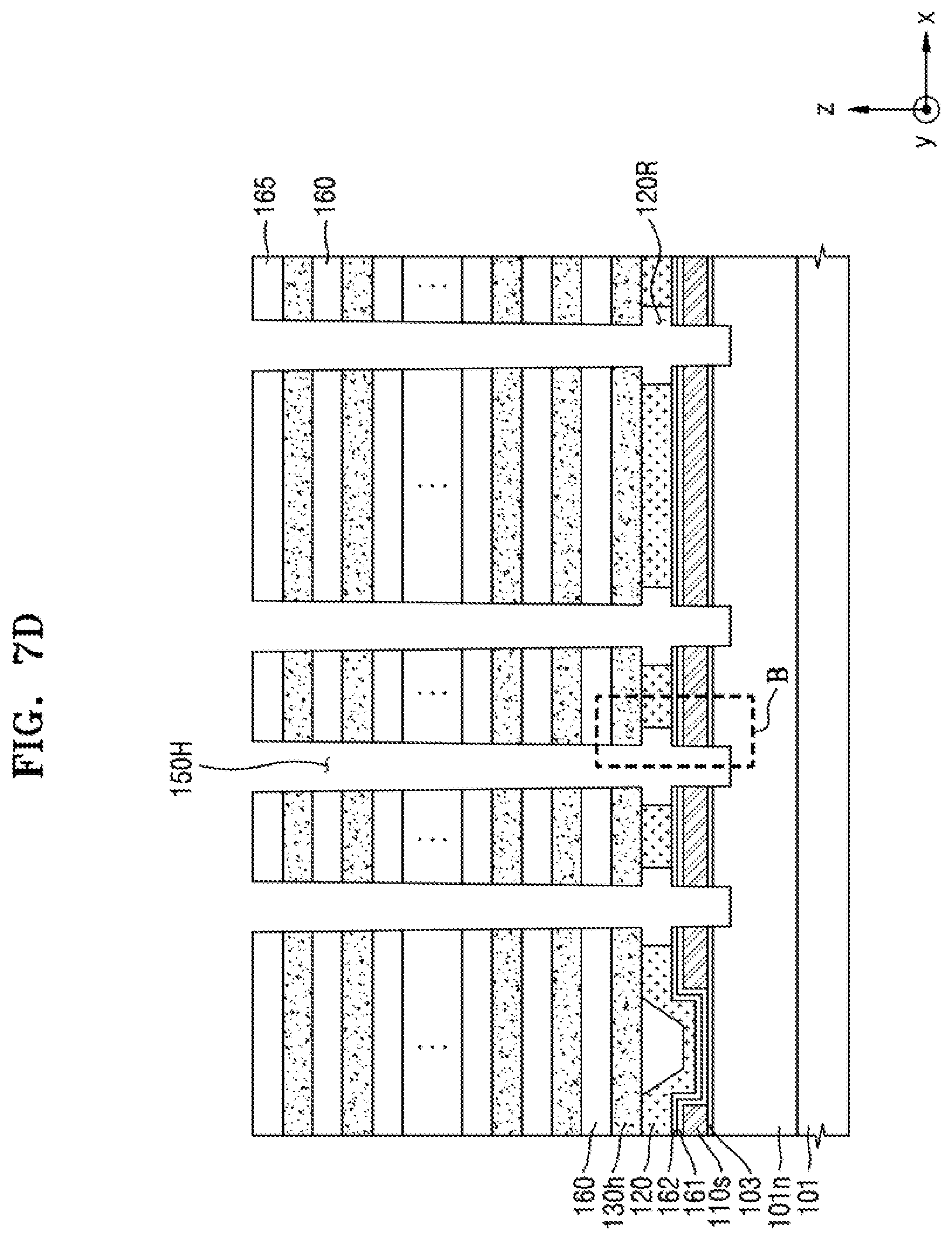Patent US11778825 Figure 10 – Method of fabricating a vertical semiconductor device