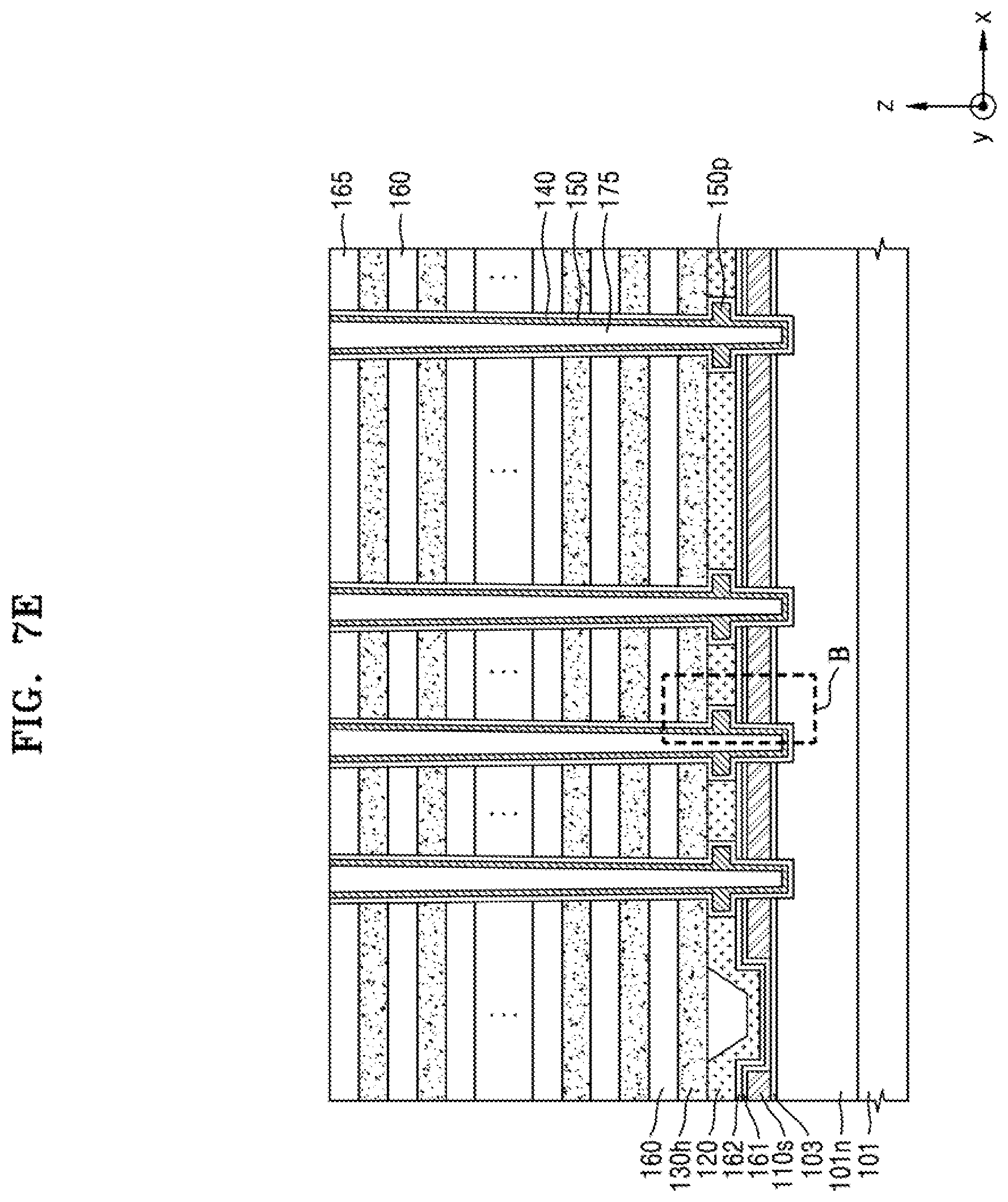 Patent US11778825 Figure 11 – Method of fabricating a vertical semiconductor device