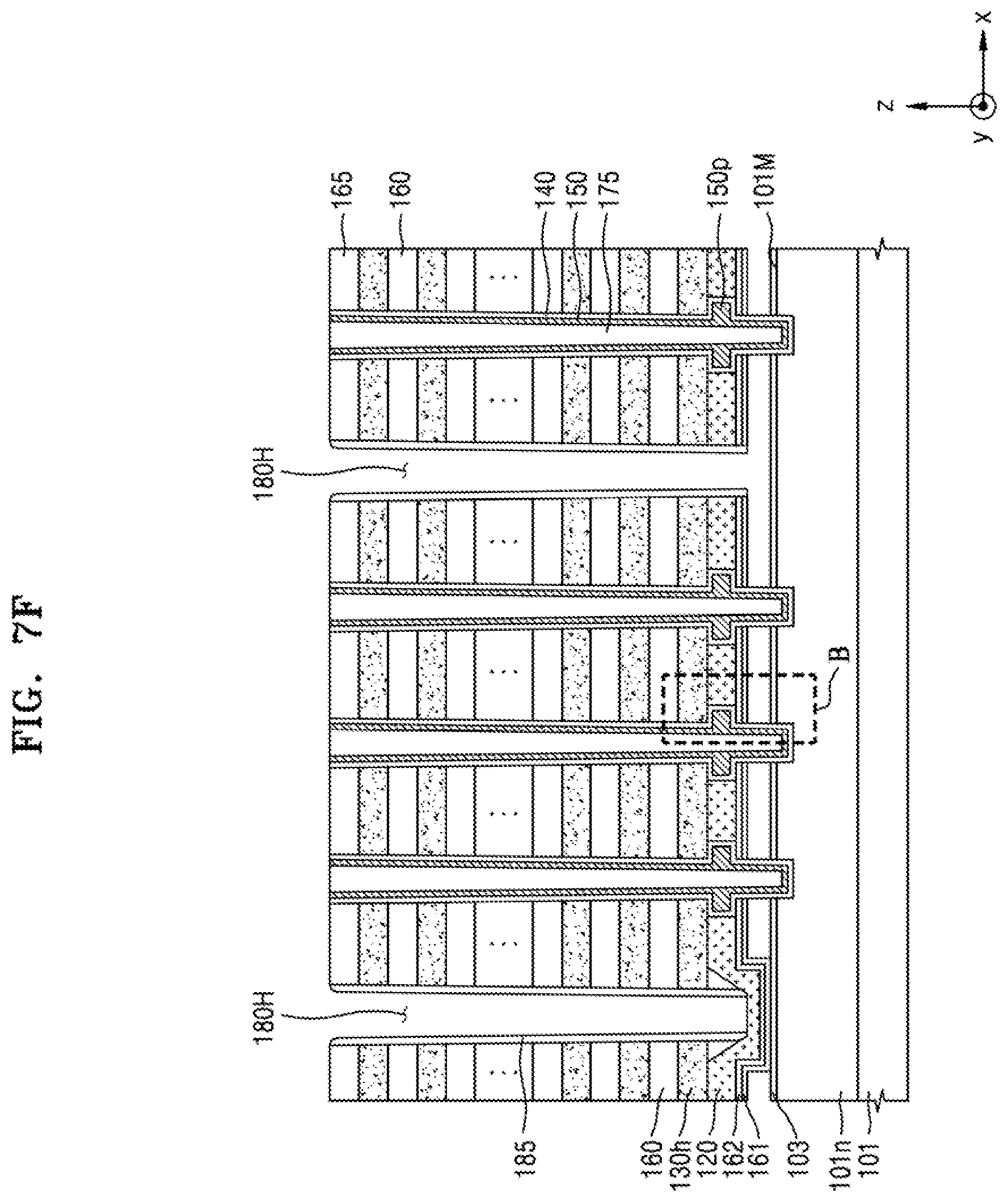Patent US11778825 Figure 12 – Method of fabricating a vertical semiconductor device