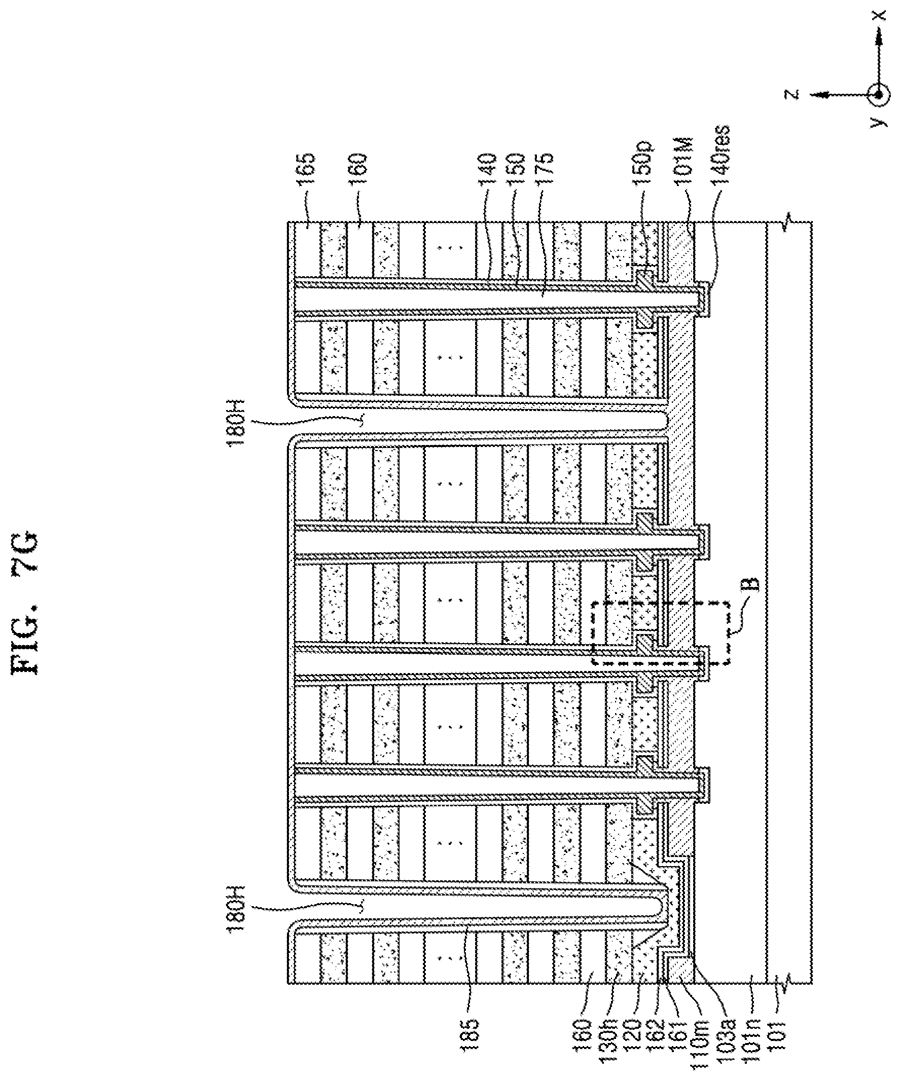 Patent US11778825 Figure 13 – Method of fabricating a vertical semiconductor device
