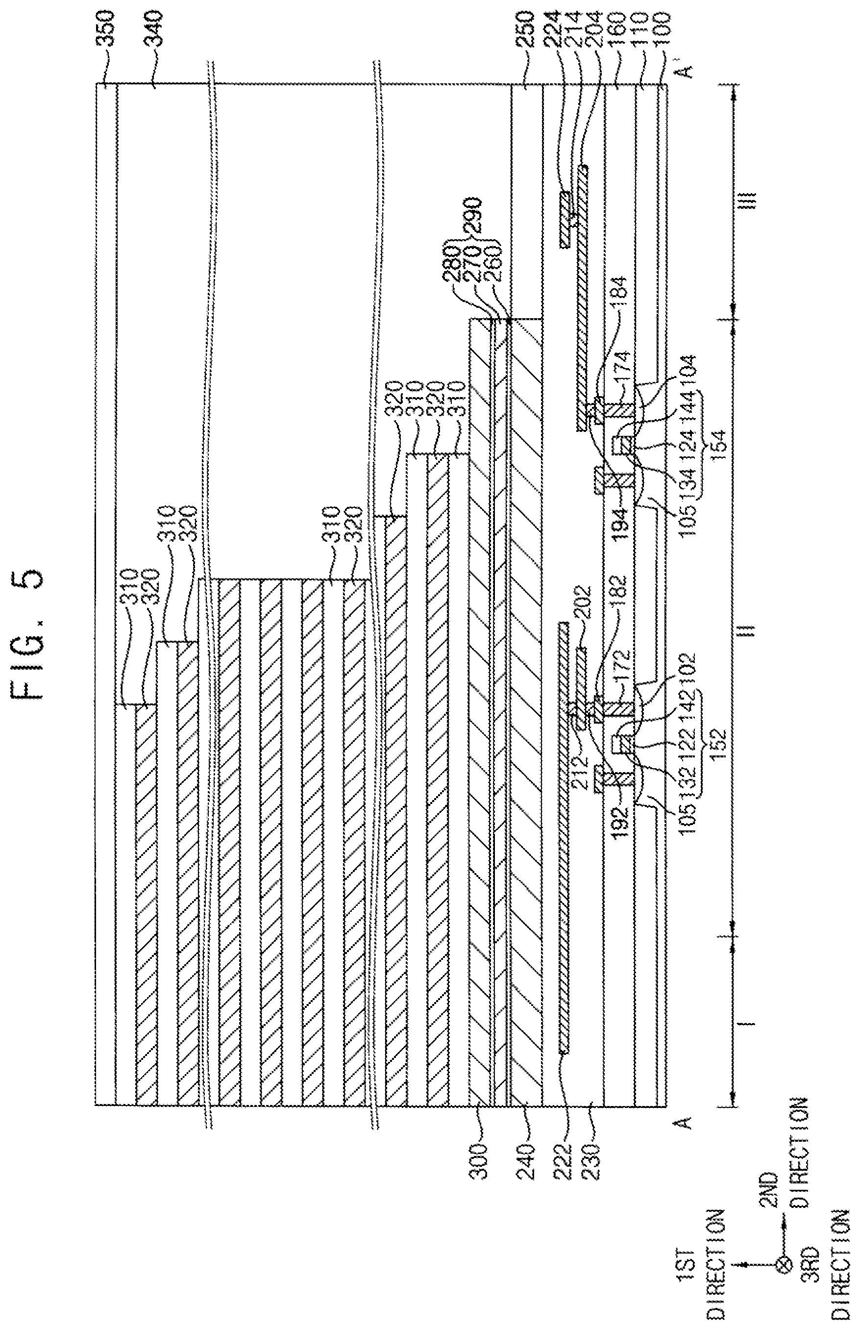 Patent US11778826 Figure 5 – Vertical memory devices