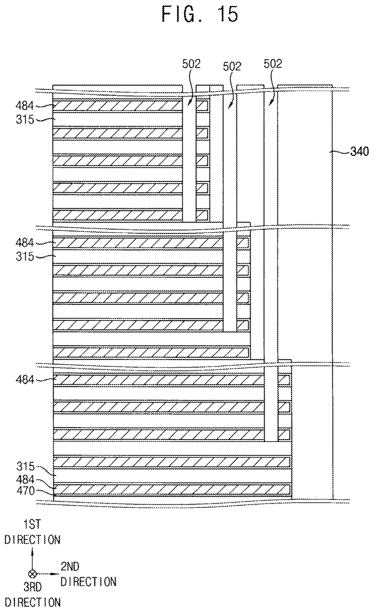 Patent US11778826 Figure 15 – Vertical memory devices