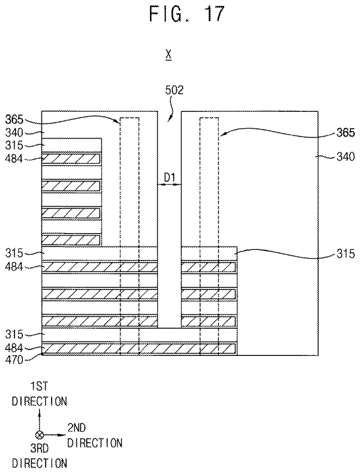 Patent US11778826 Figure 17 – Vertical memory devices