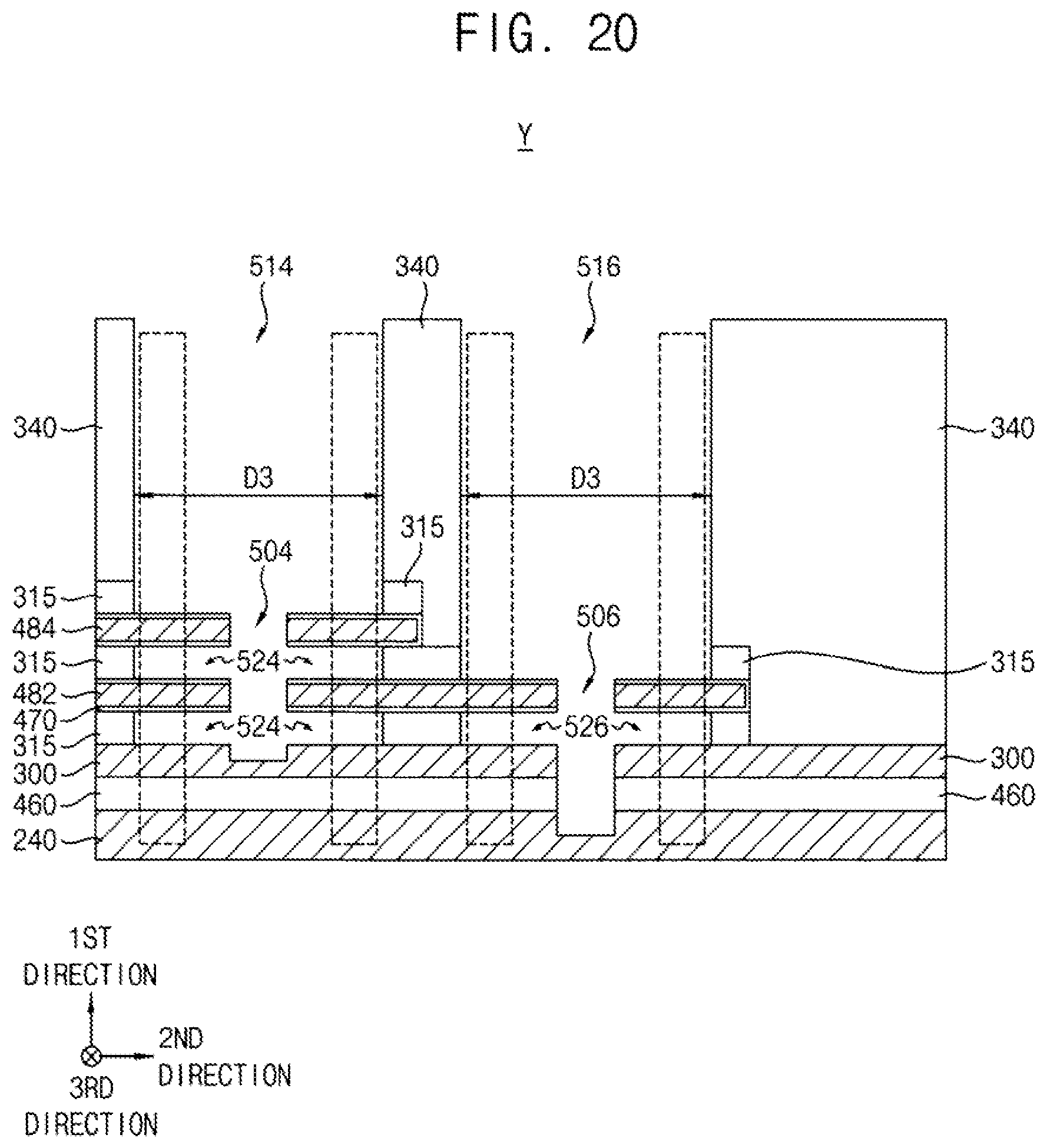 Patent US11778826 Figure 20 – Vertical memory devices