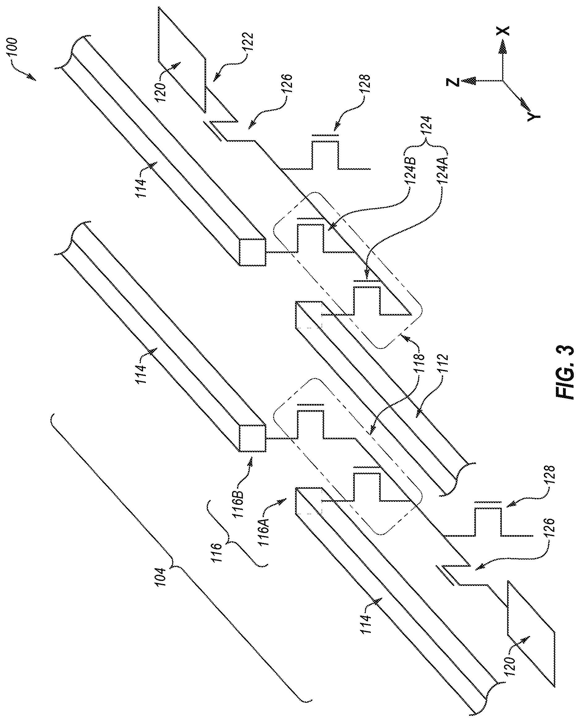 Patent US11778827 Figure 3 – Memory devices including multiplexer devices, and related electronic systems