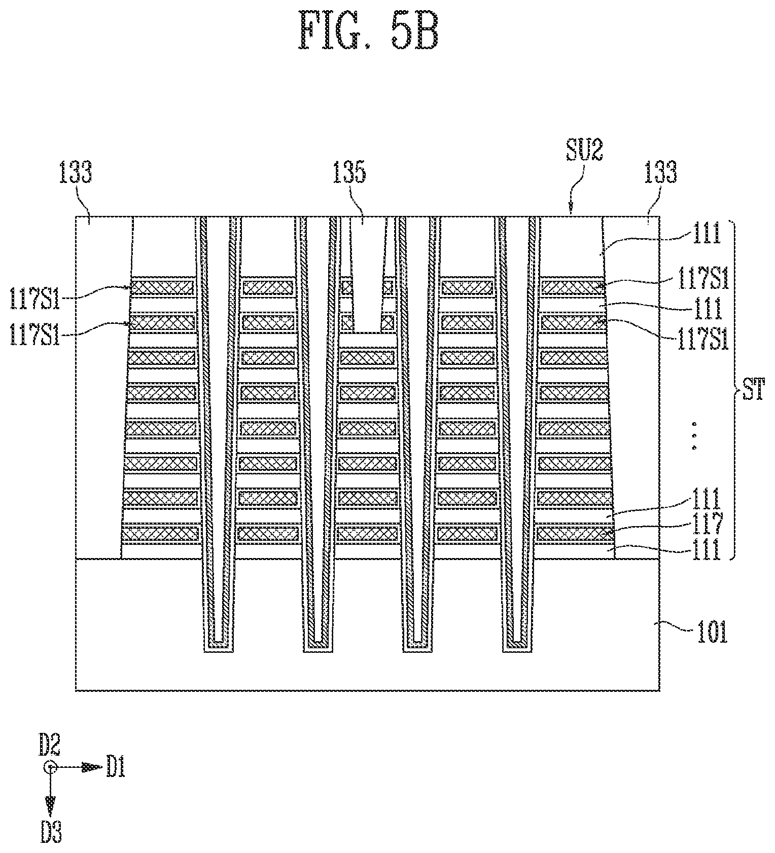 Patent US11778831 Figure 7 – Manufacturing method of semiconductor memory device