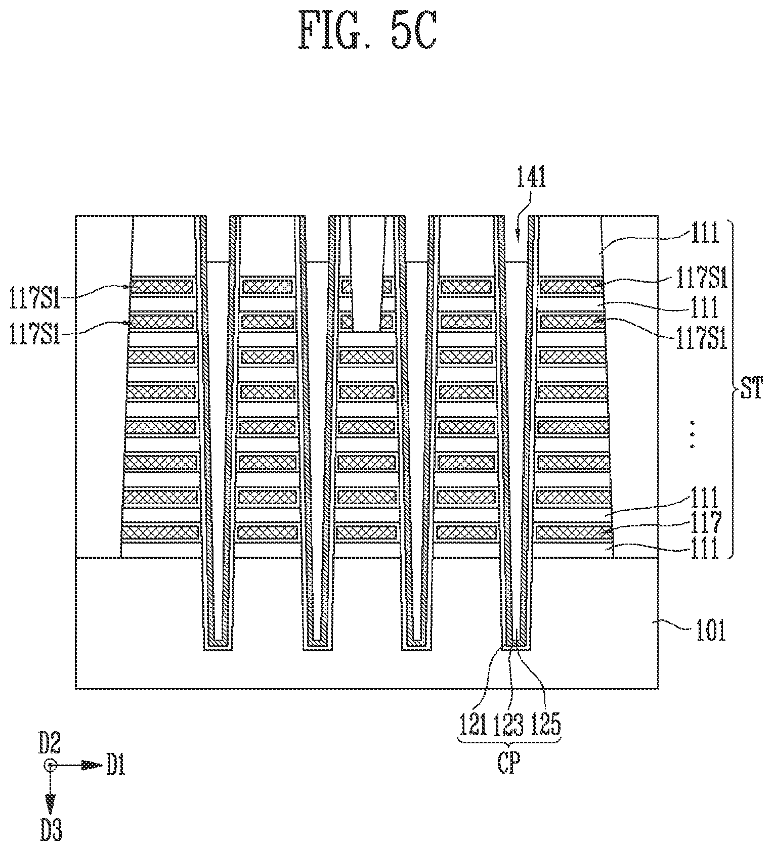 Patent US11778831 Figure 8 – Manufacturing method of semiconductor memory device