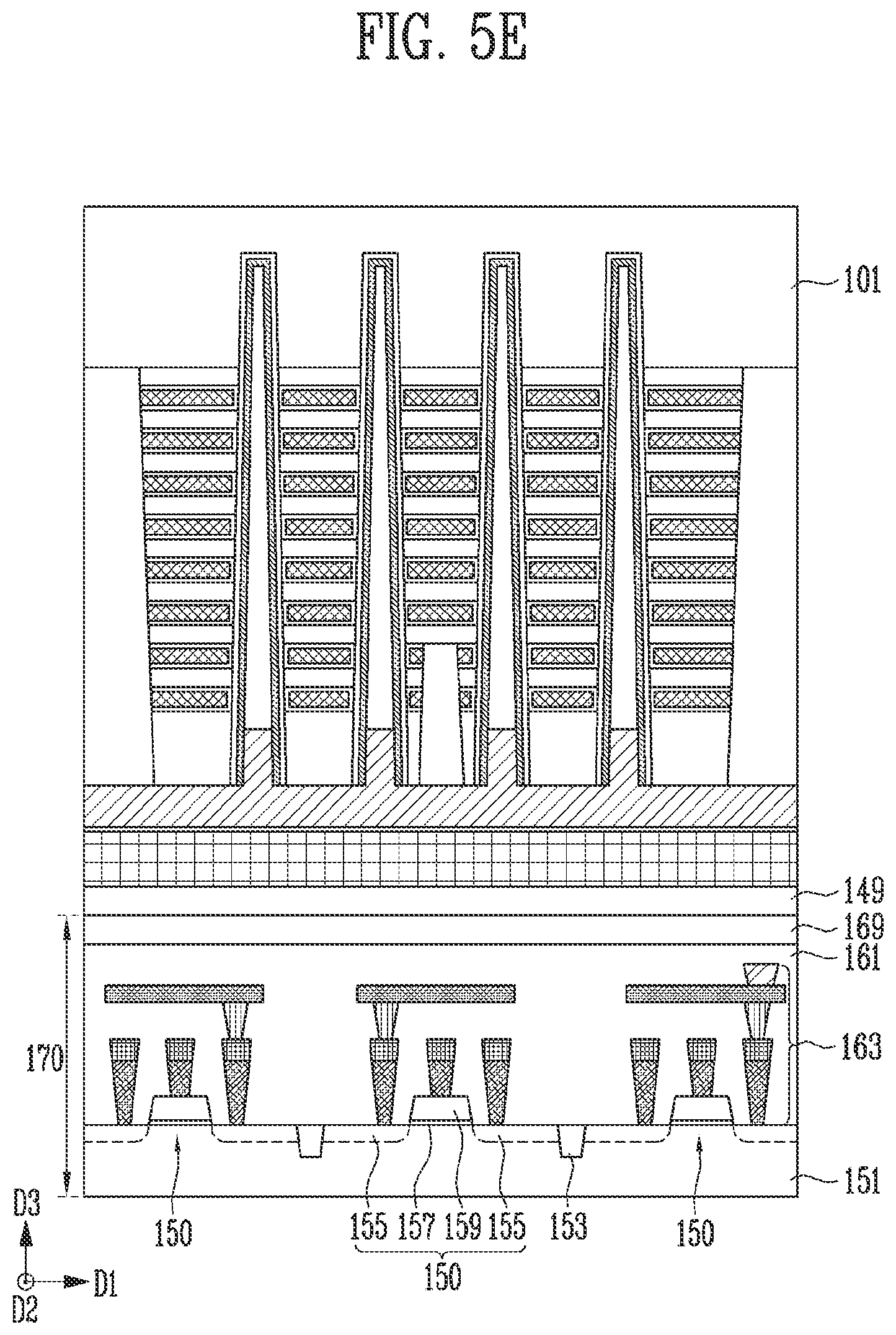 Patent US11778831 Figure 10 – Manufacturing method of semiconductor memory device