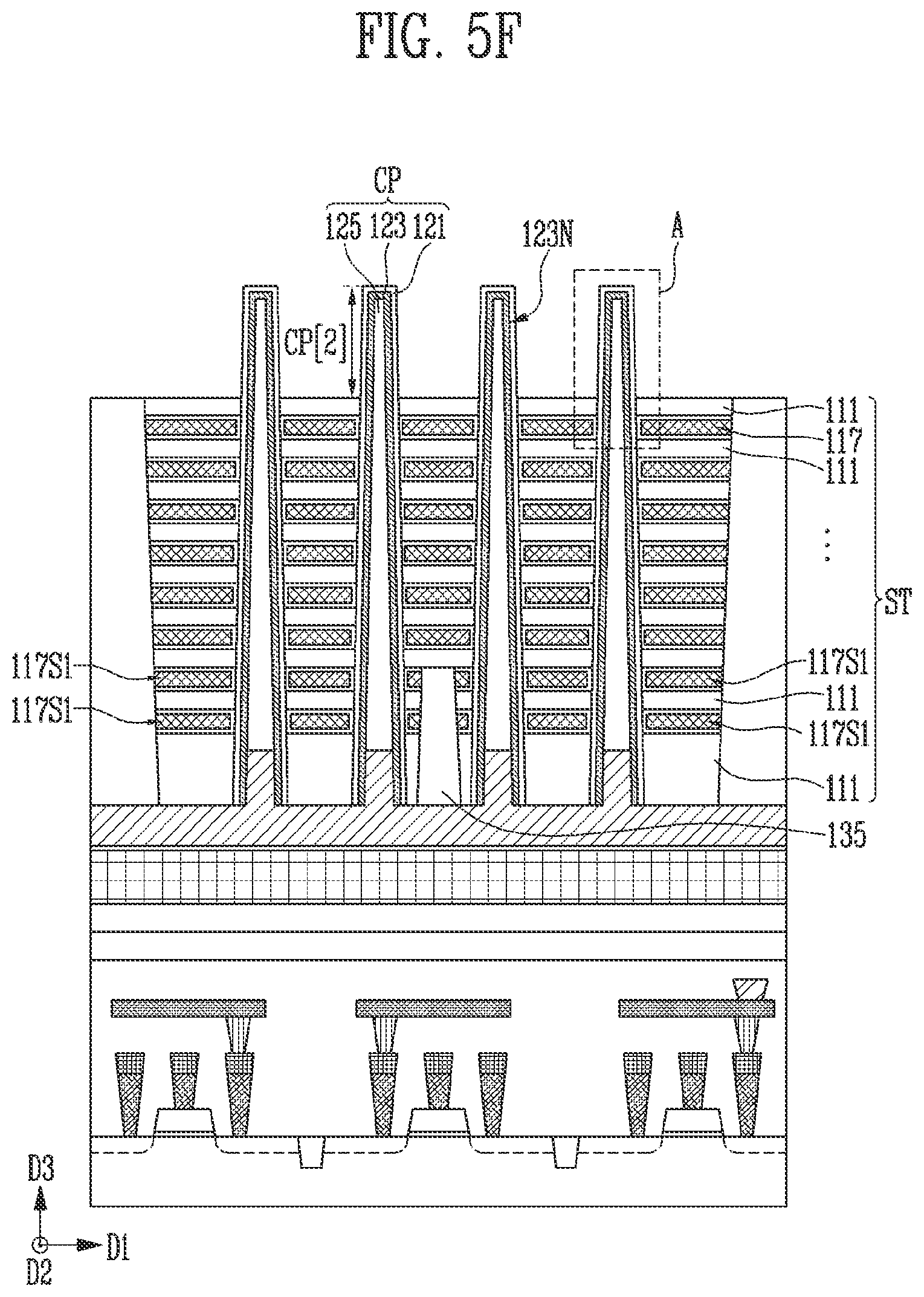 Patent US11778831 Figure 11 – Manufacturing method of semiconductor memory device