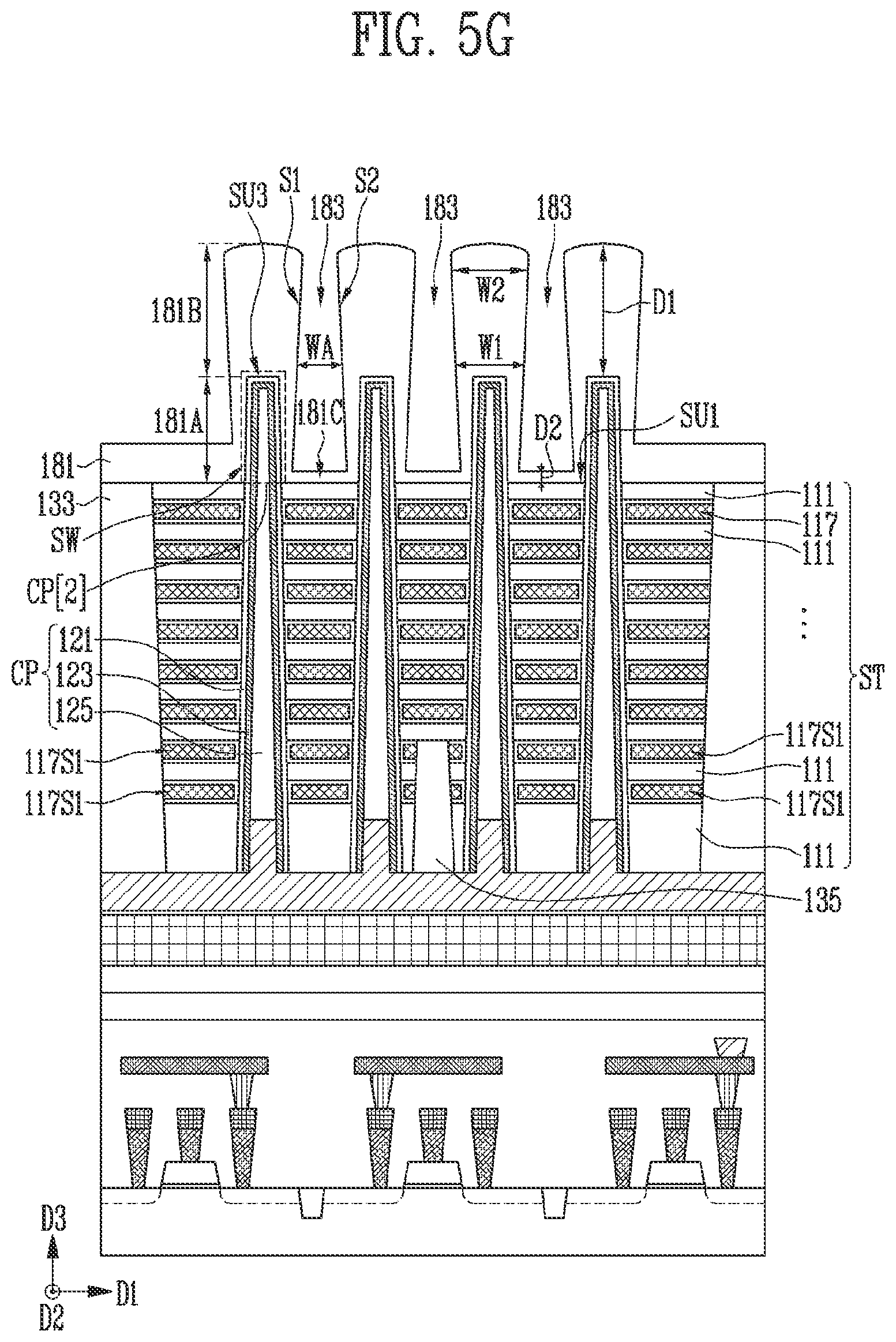 Patent US11778831 Figure 12 – Manufacturing method of semiconductor memory device