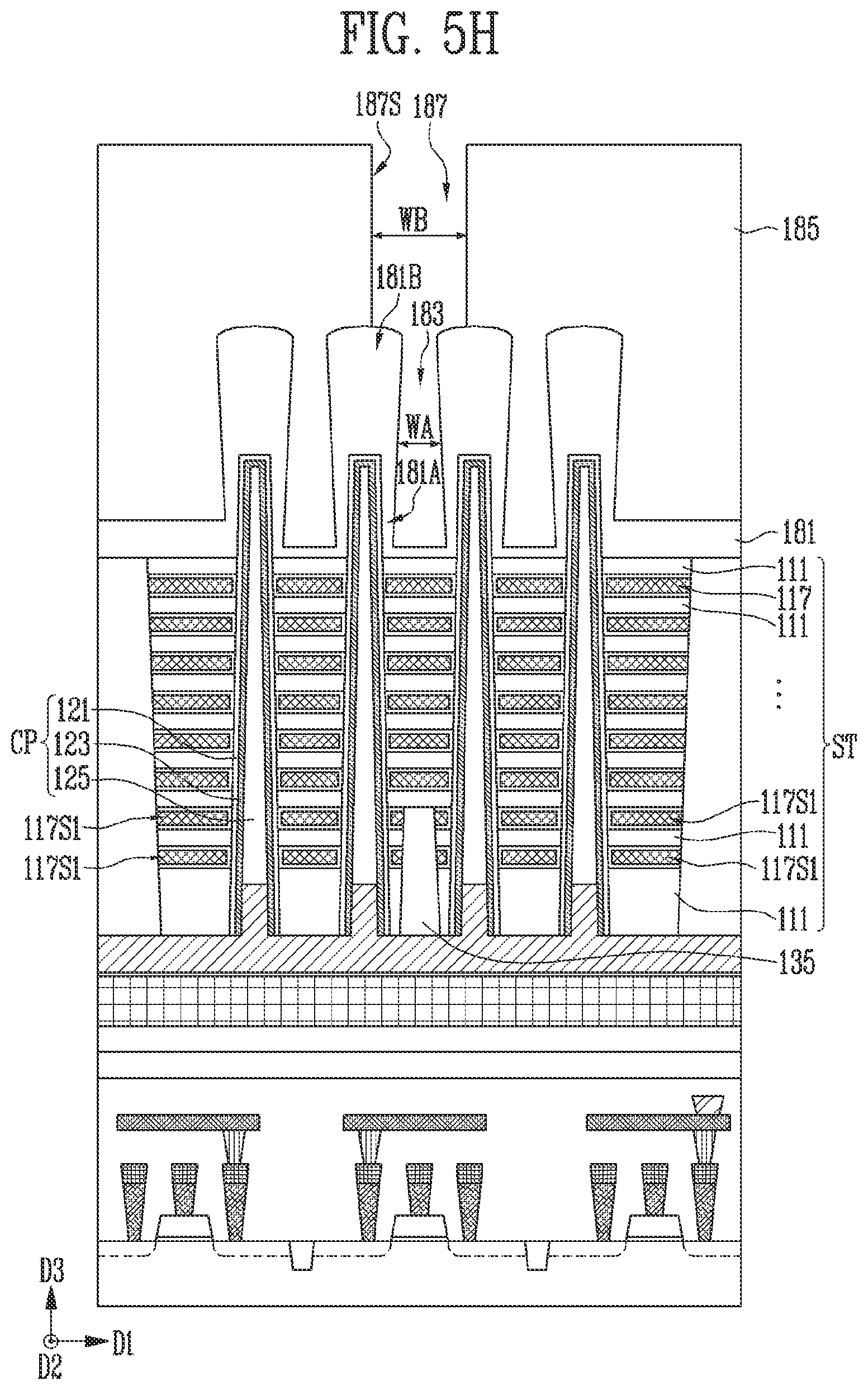 Patent US11778831 Figure 13 – Manufacturing method of semiconductor memory device