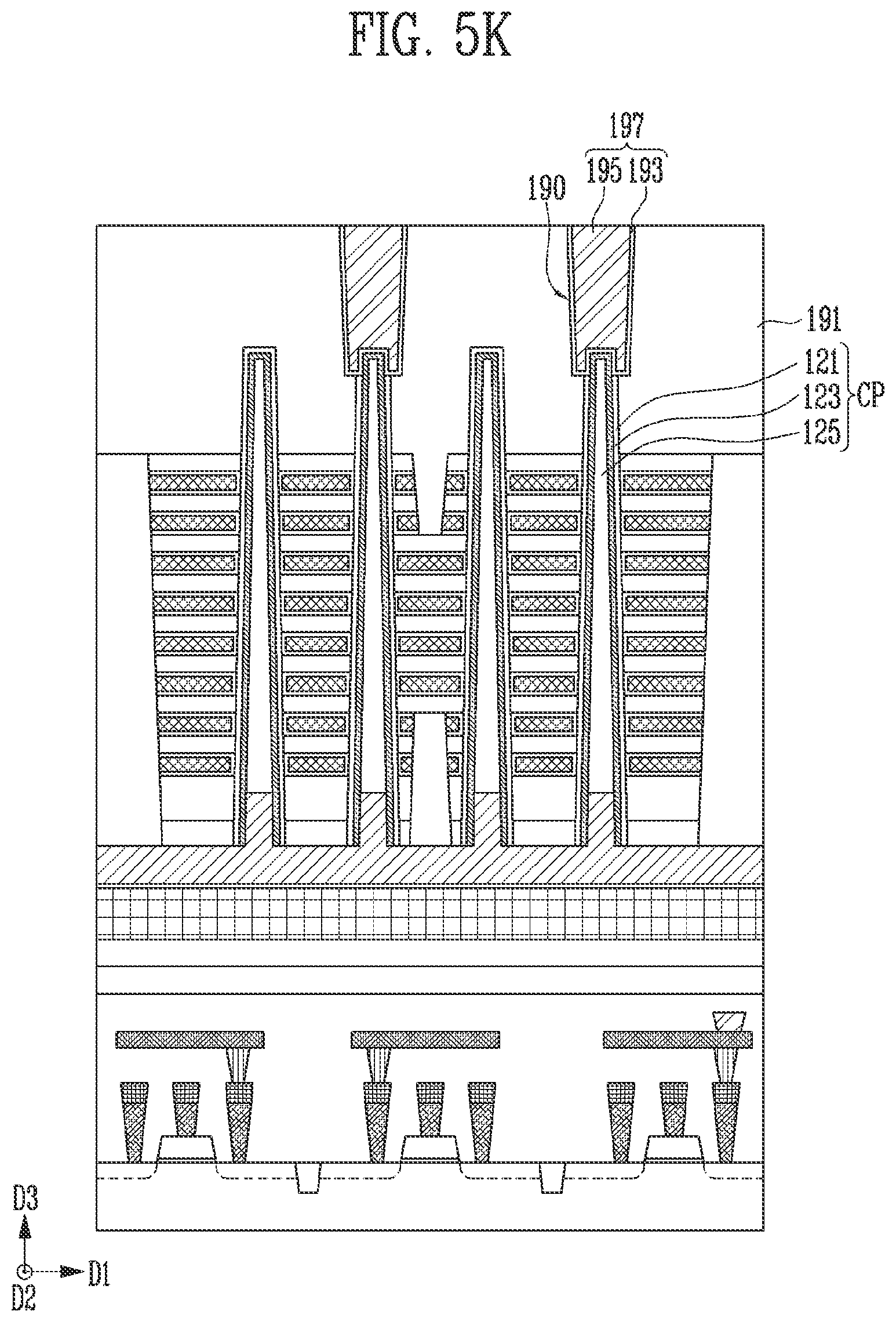 Patent US11778831 Figure 16 – Manufacturing method of semiconductor memory device